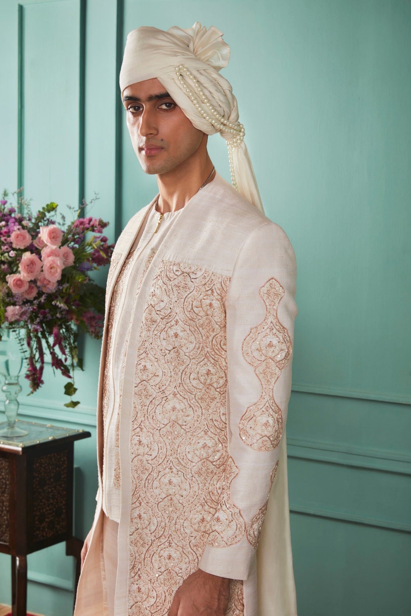 Ivory Sherwani Set