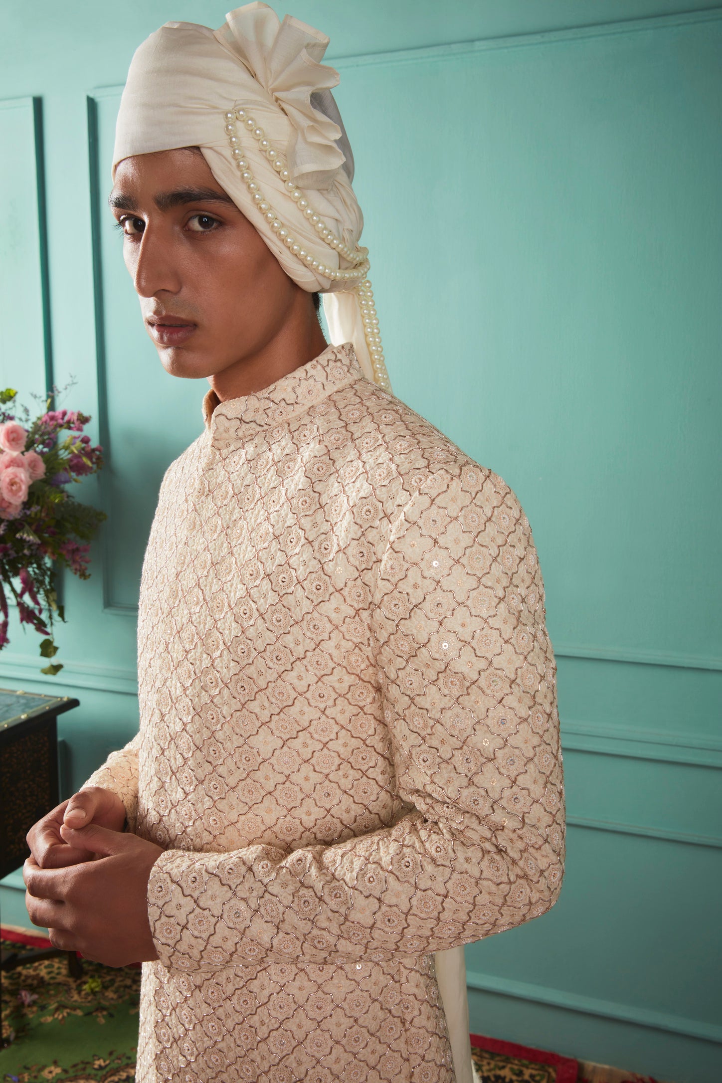 Ivory sherwani