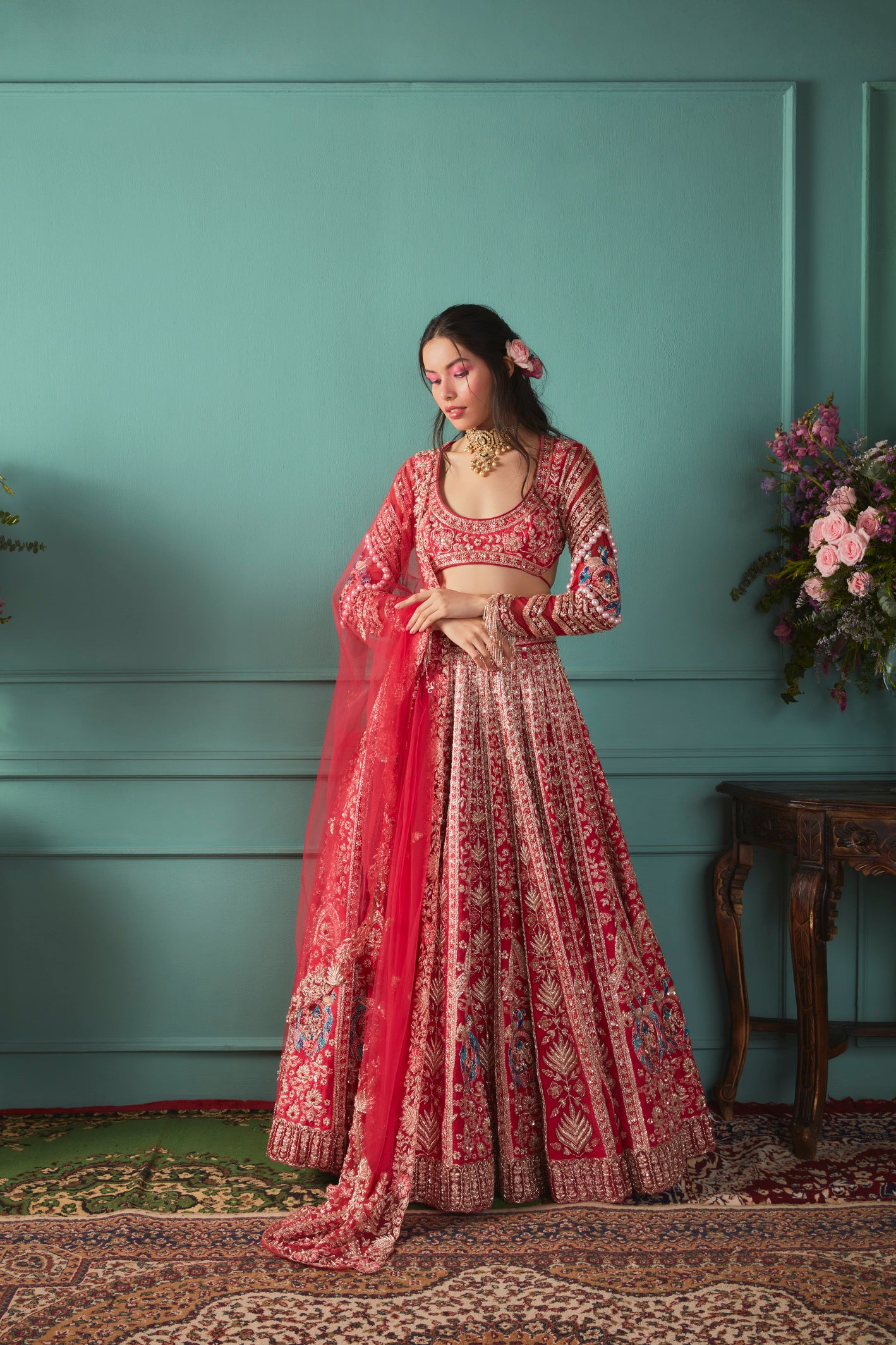 Red Lehenga