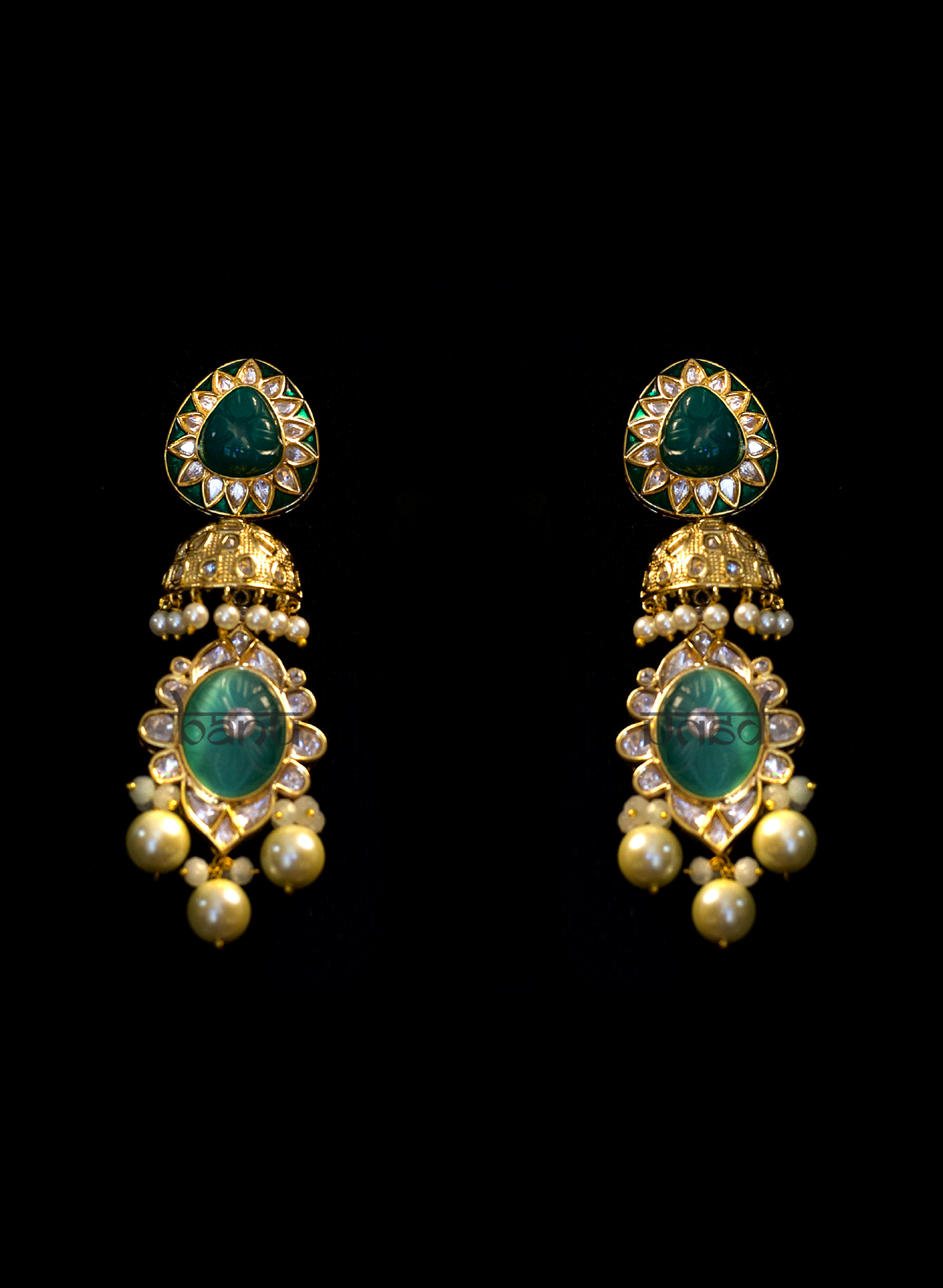 Golden Lotus Jewelry Set