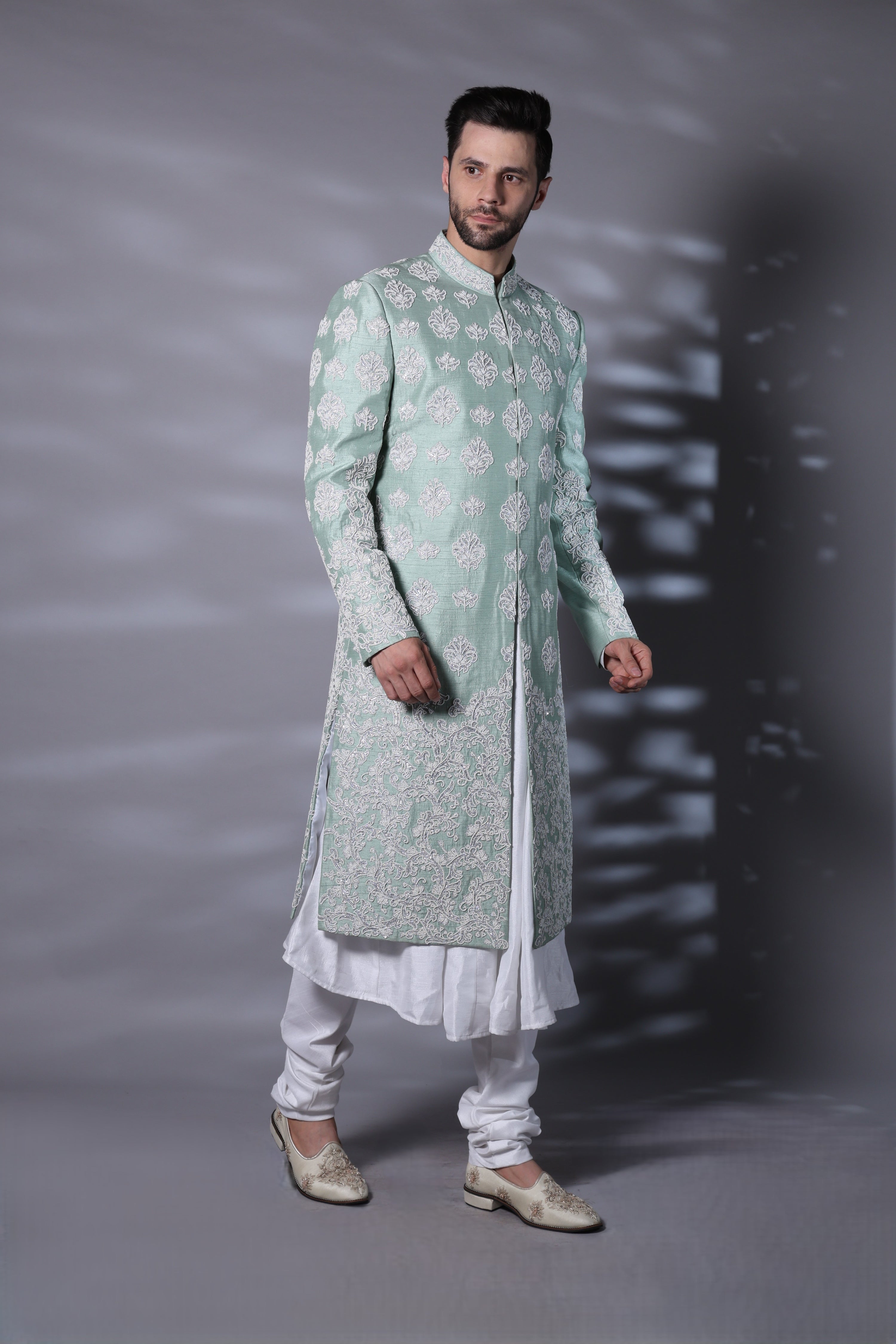 Jade Ivory Sherwani Set