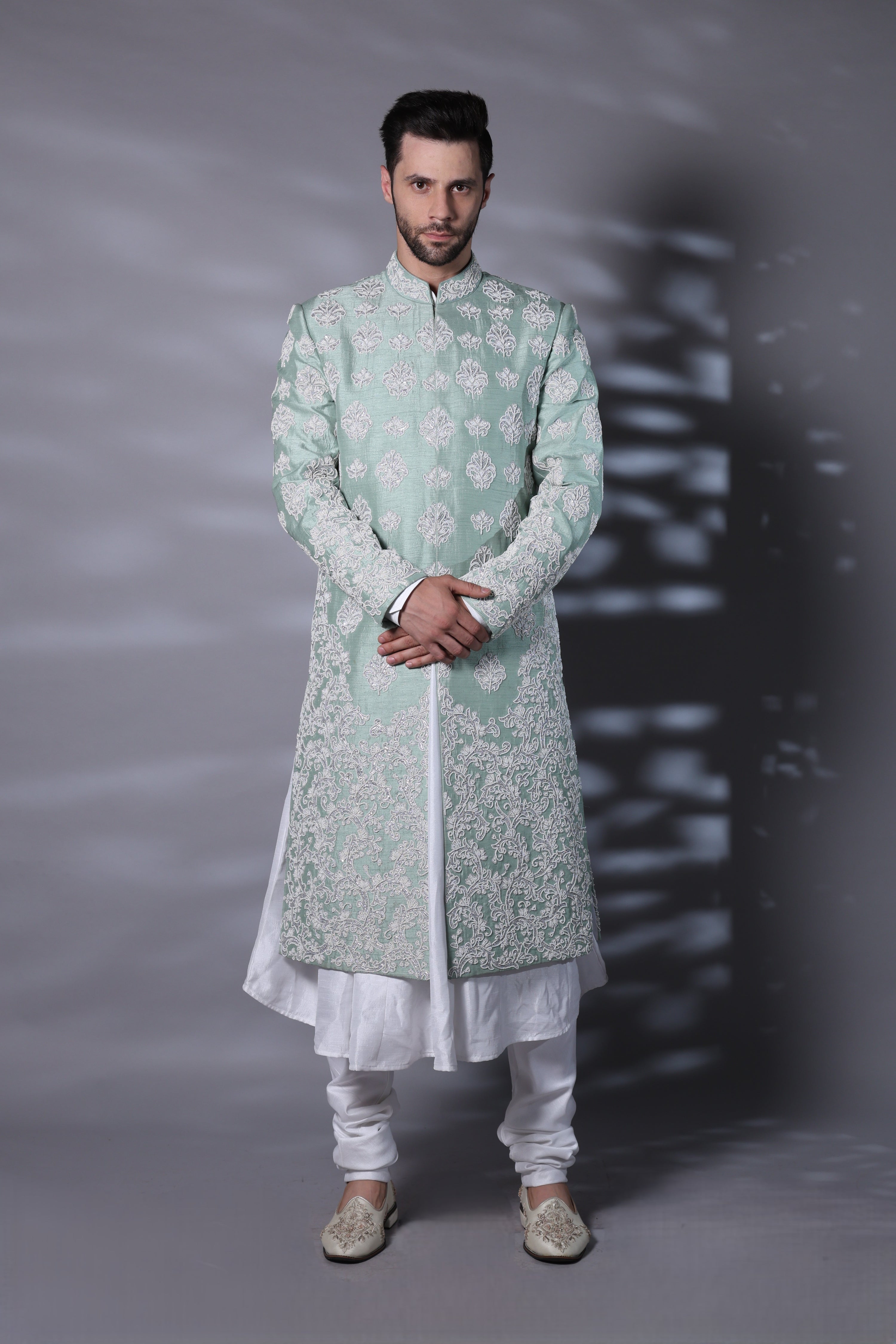 Jade Ivory Sherwani Set