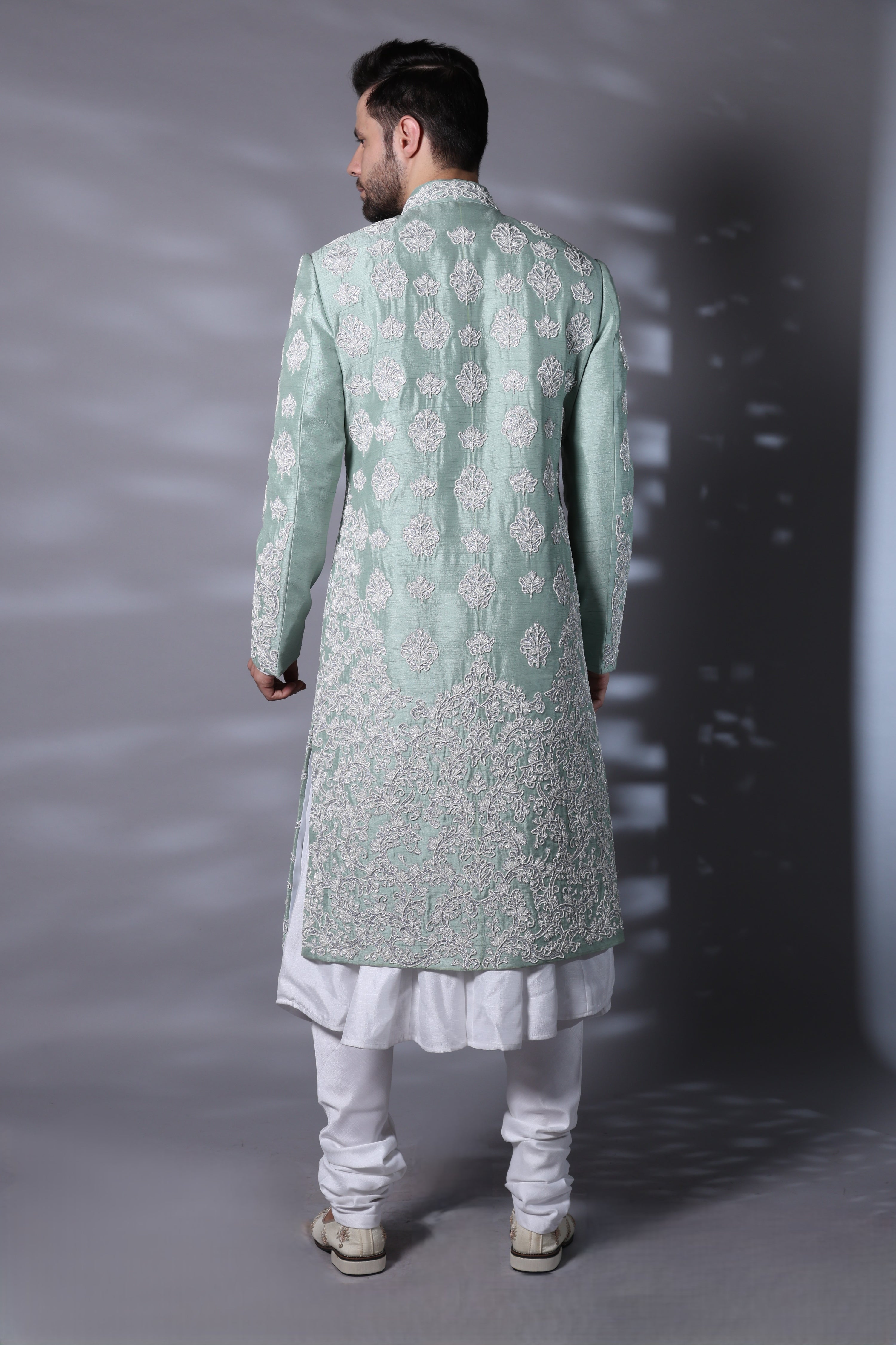 Jade Ivory Sherwani Set