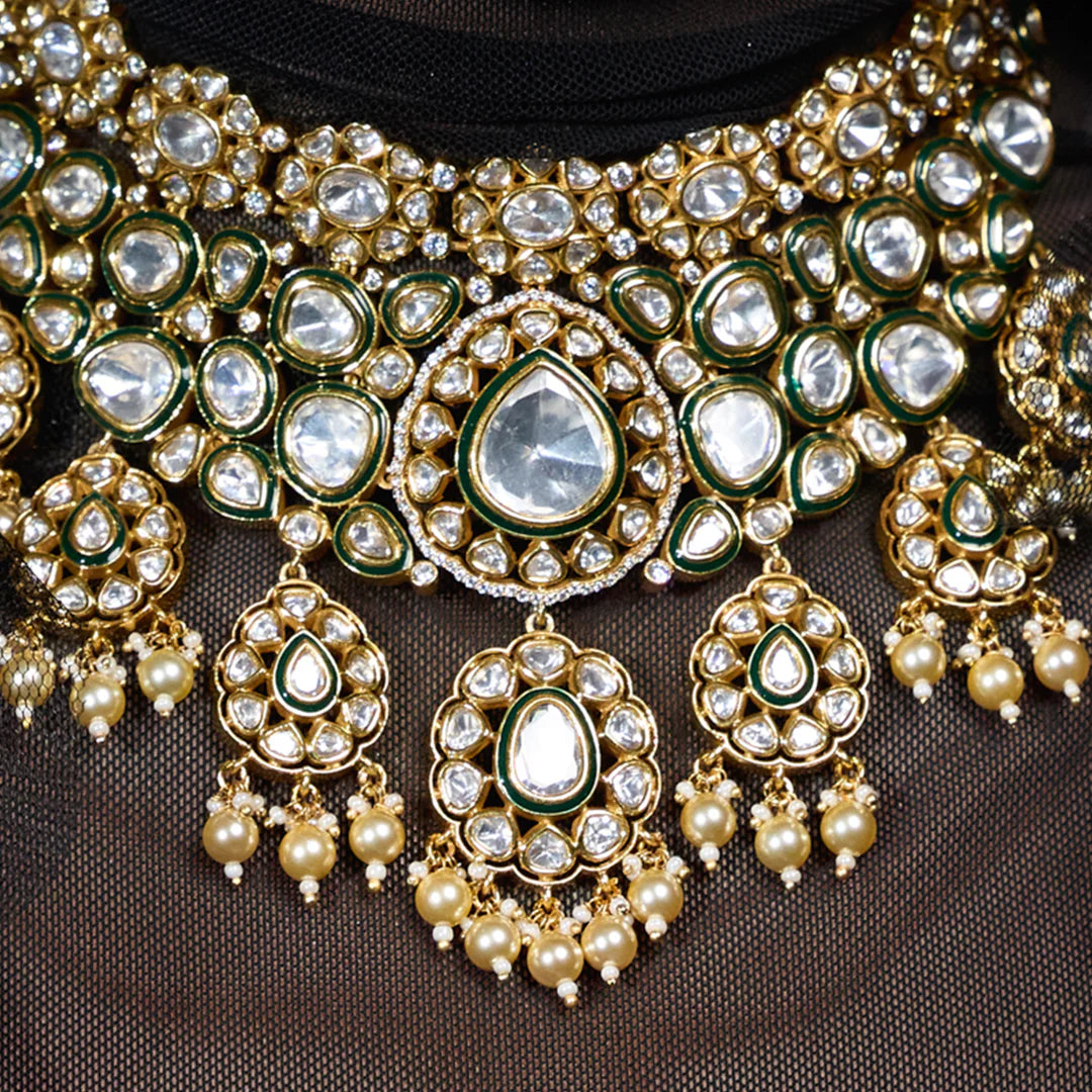 Sitara Siyahi Polki Set