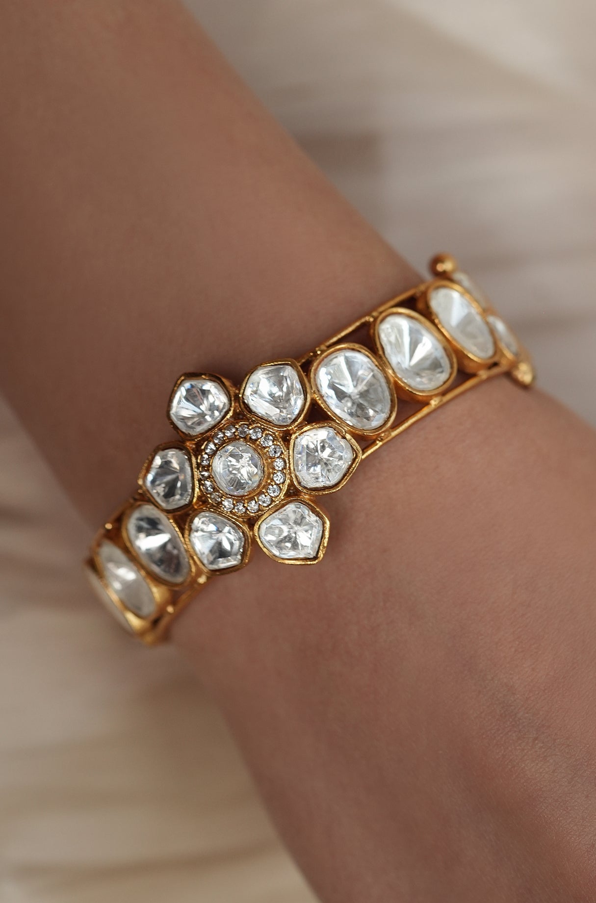 Lustre Vine Polki Bracelet