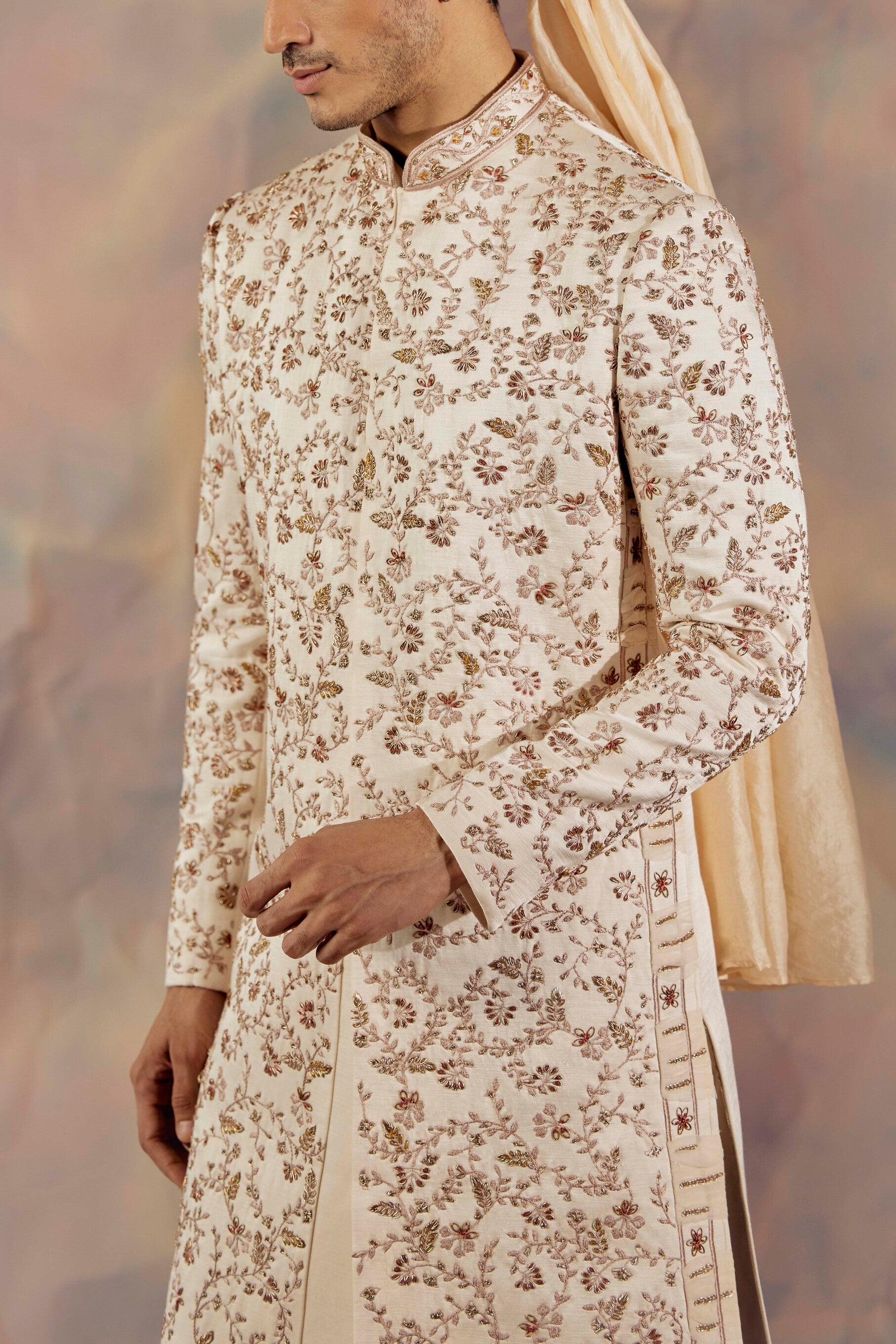 Step into sophistication with the Rendezvous Sherwani Set