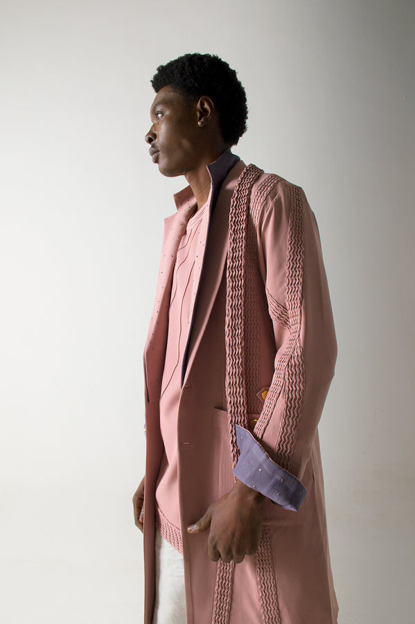 Stand out in sophistication – Mr. Pink Overcoat