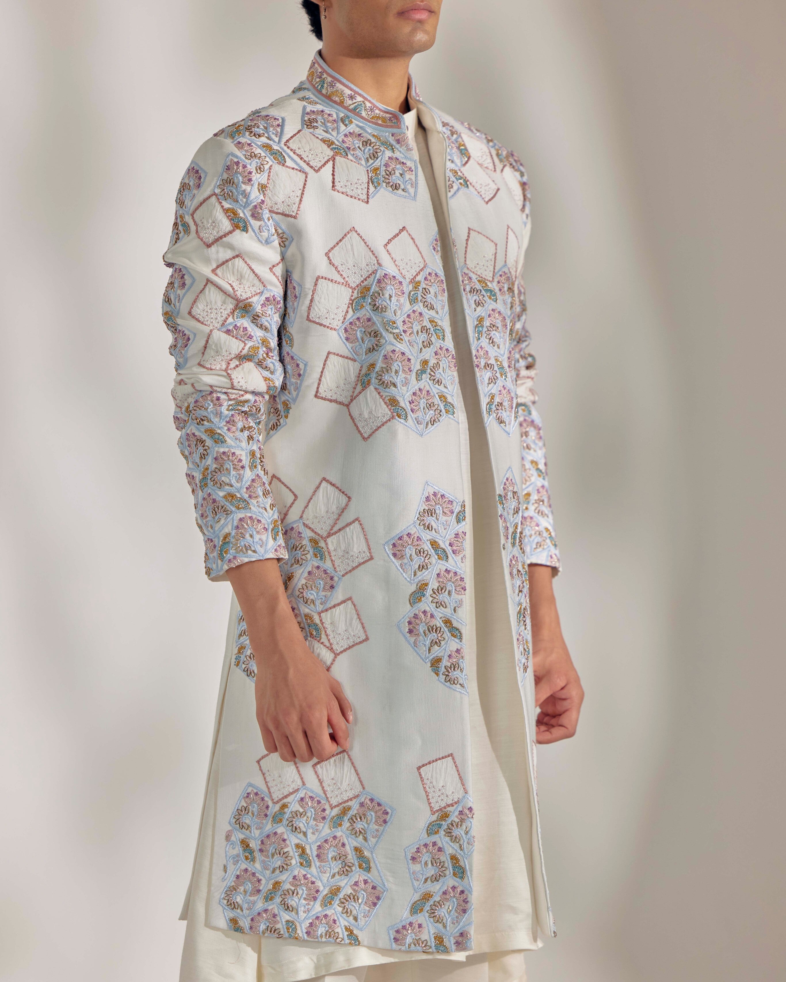 La Vie Sherwani Set: A timeless ensemble for unforgettable moments, blending tradition and style seamlessly.