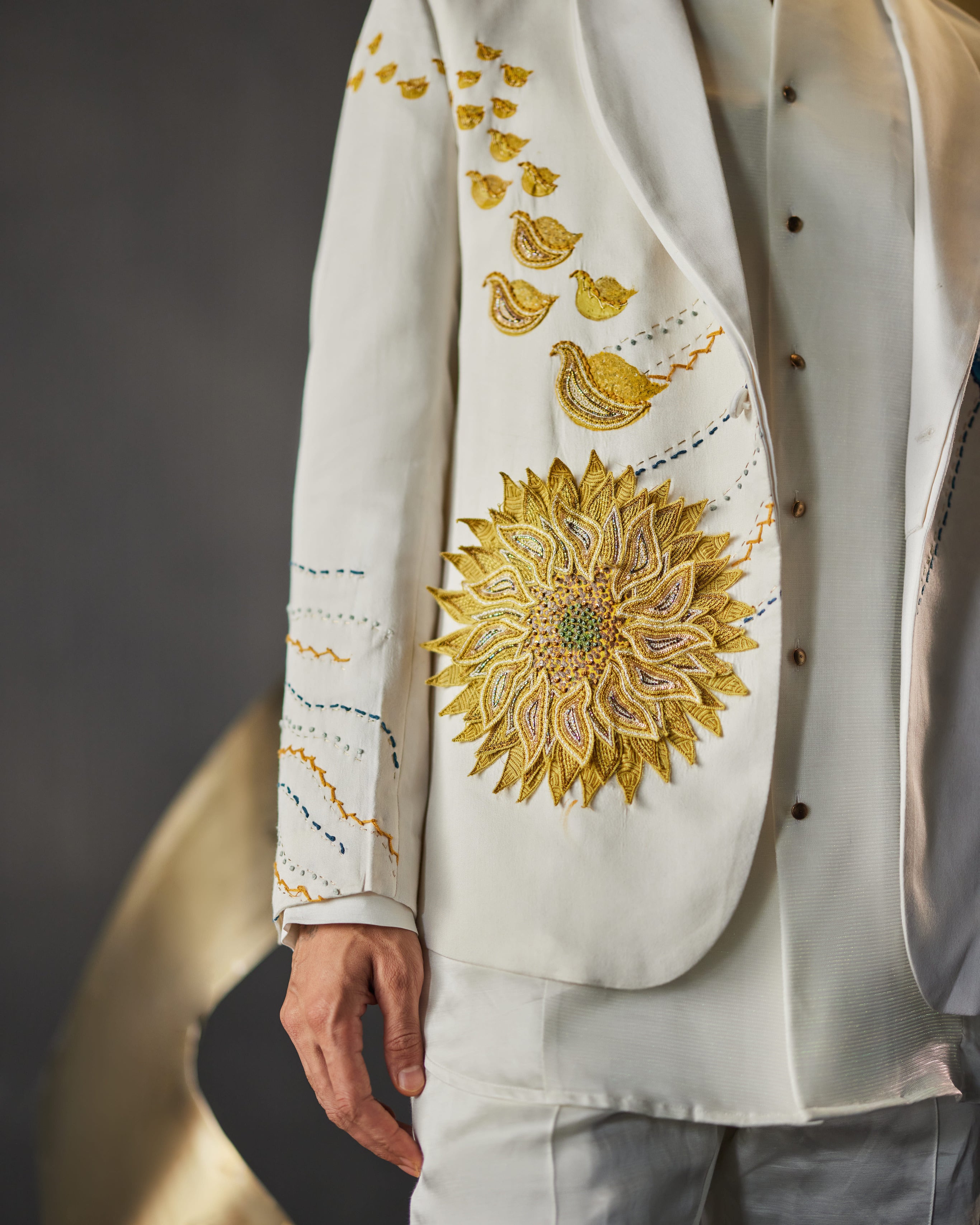 Beautiful Petals Gala outfit showcasing a petal-inspired motif.