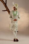 Model showcasing The Elegant Groom Sherwani, exuding sophistication and charm