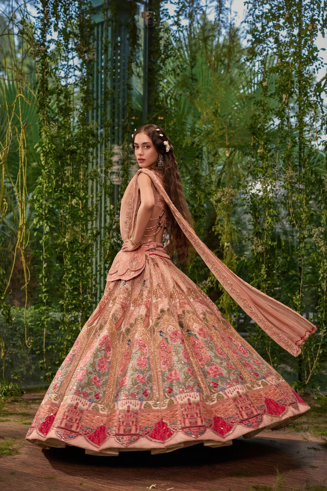 Gulnaar- The Rose Garden Lehenga