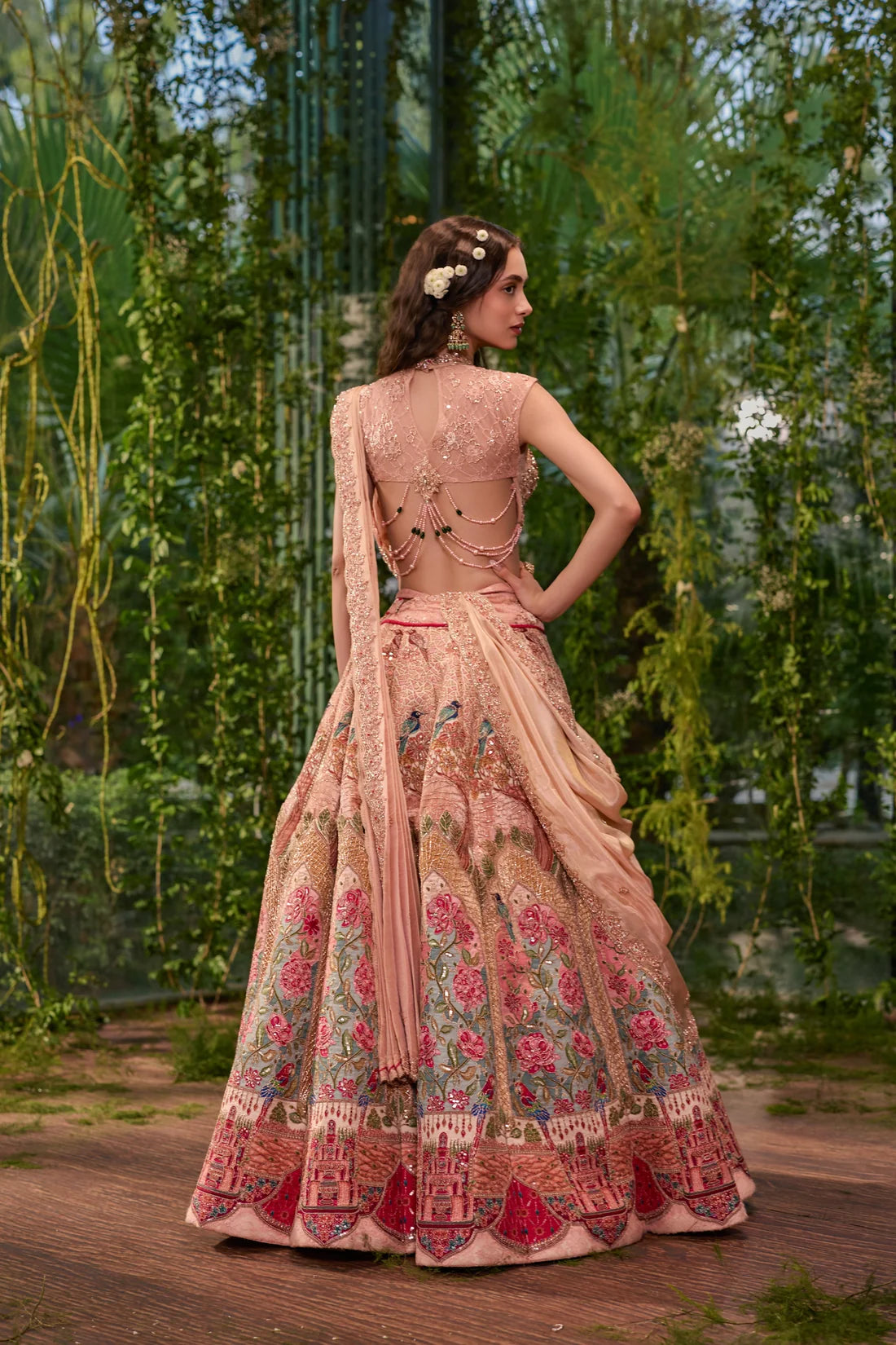 Gulnaar- The Rose Garden Lehenga