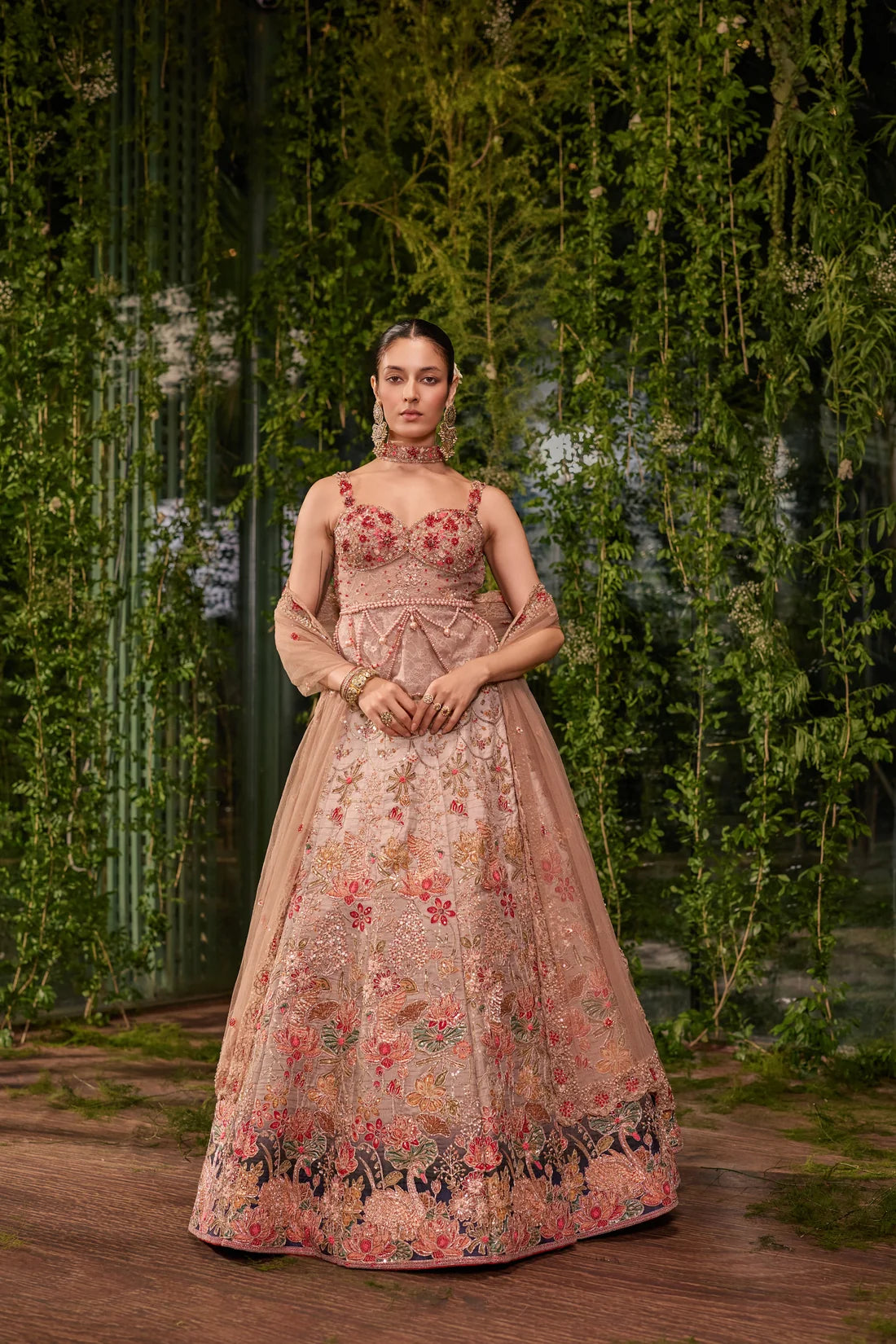 Pankhuri- The Floral Garce lehenga
