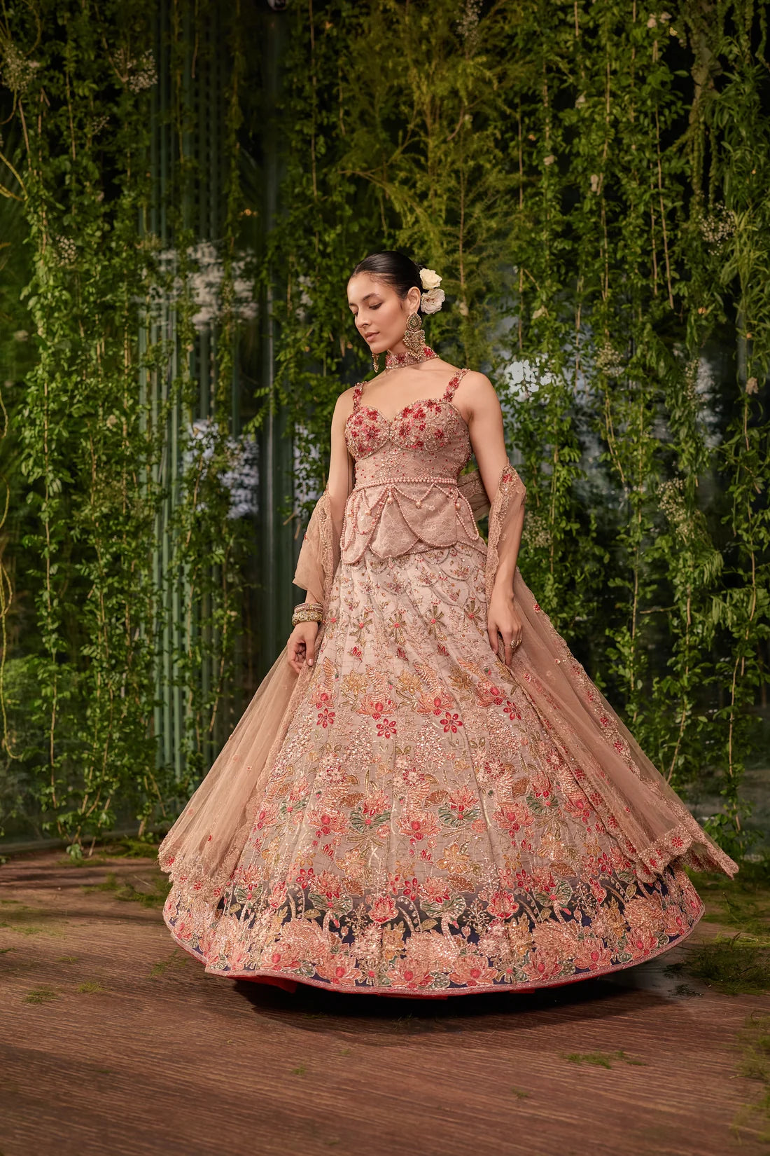 Pankhuri- The Floral Garce lehenga