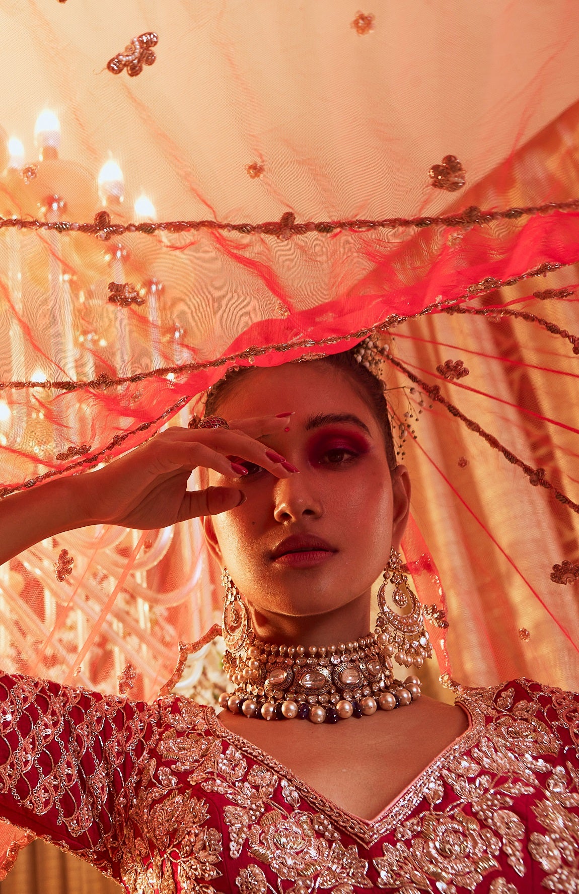 Scarlet Red Lehenga