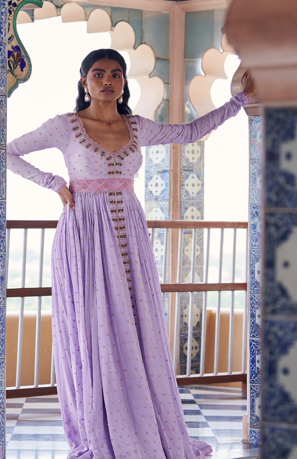 Lilac Anarkali | Bridal wear