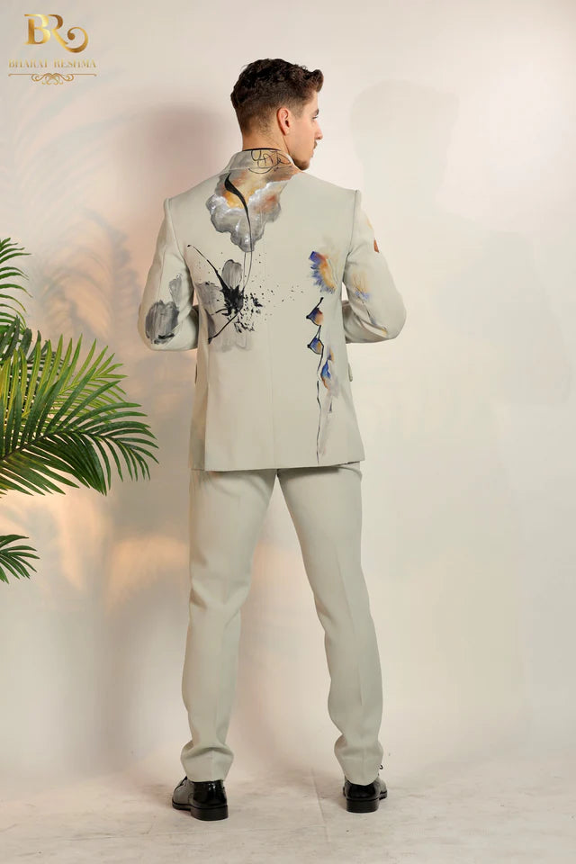 Off-White Imported Magna Handpainted Blazer Set