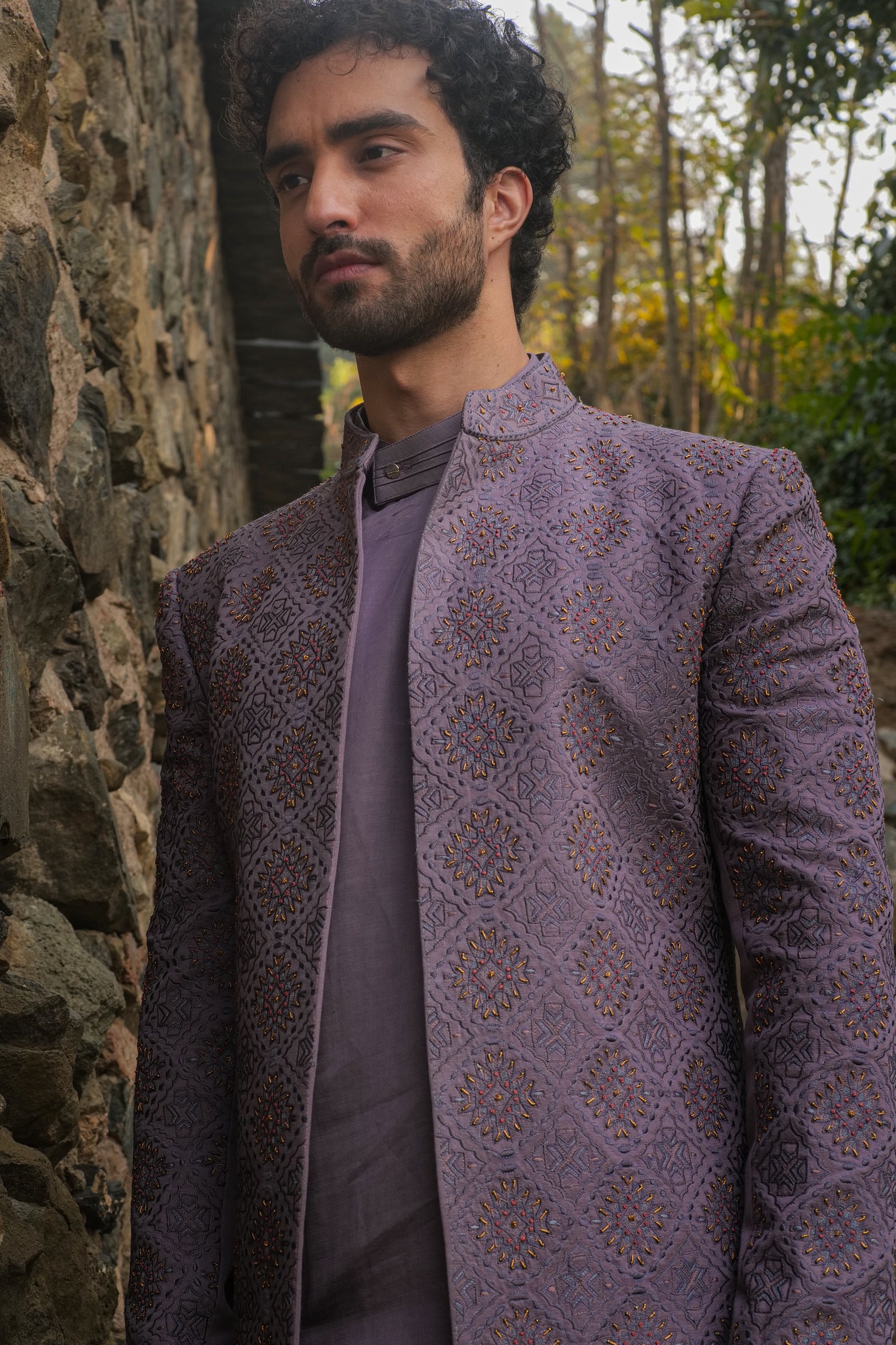 Stylish Sophistication: The English Purple Contemporary Jacket
