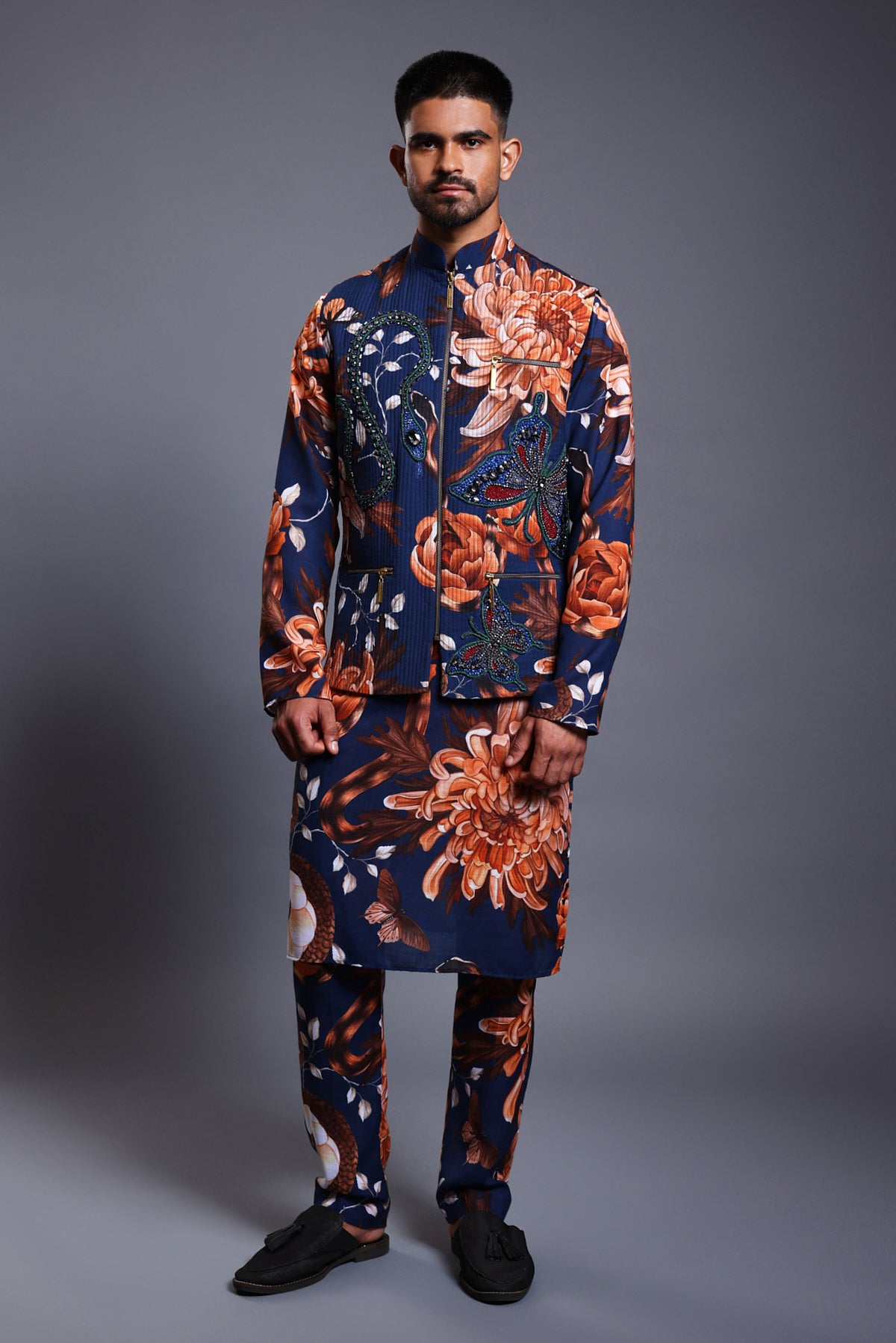 CF Snake Bandi Navy | Siddartha Tytler – B Anu Designs