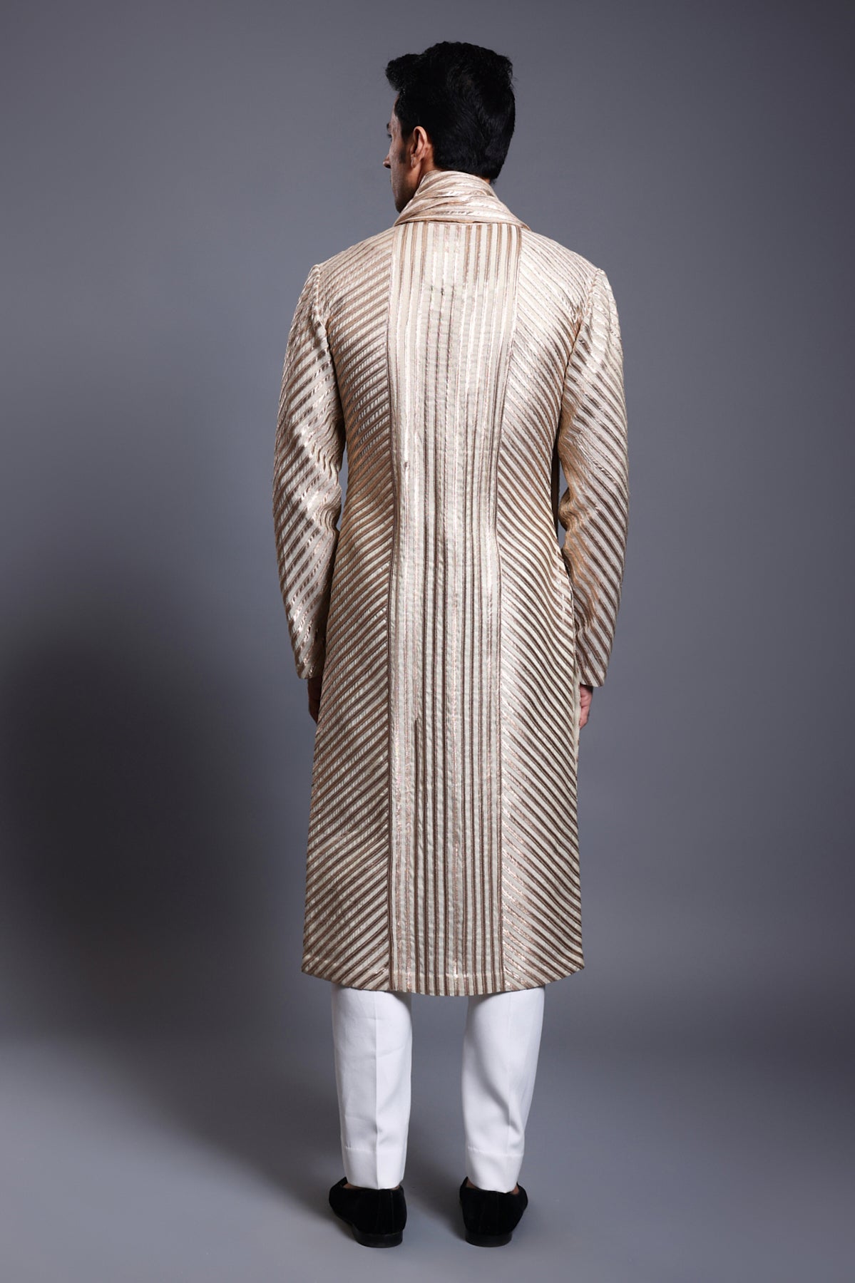 CF Stripwork Rope Kurta