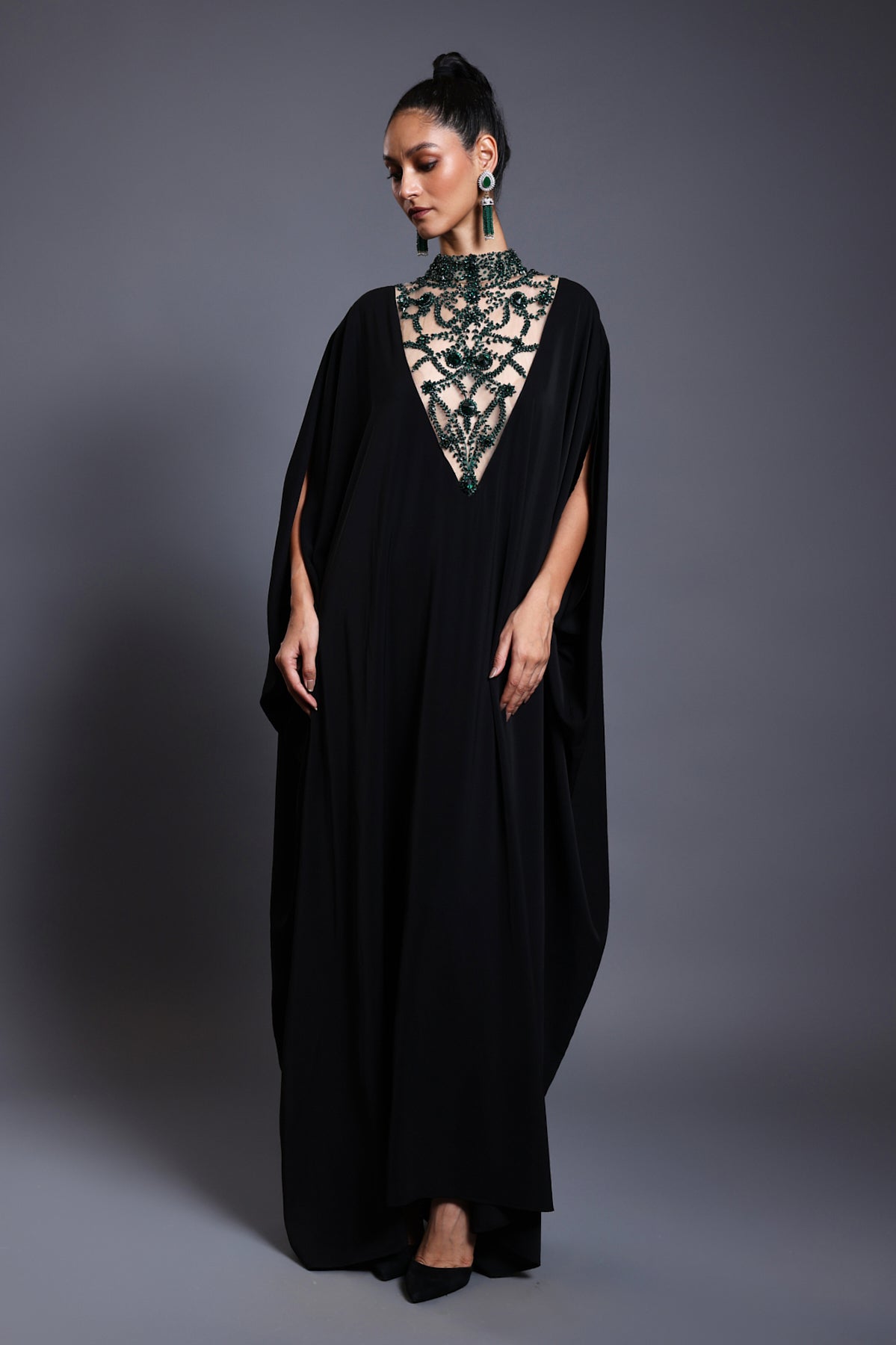 CF Crystal Kaftan Emerald