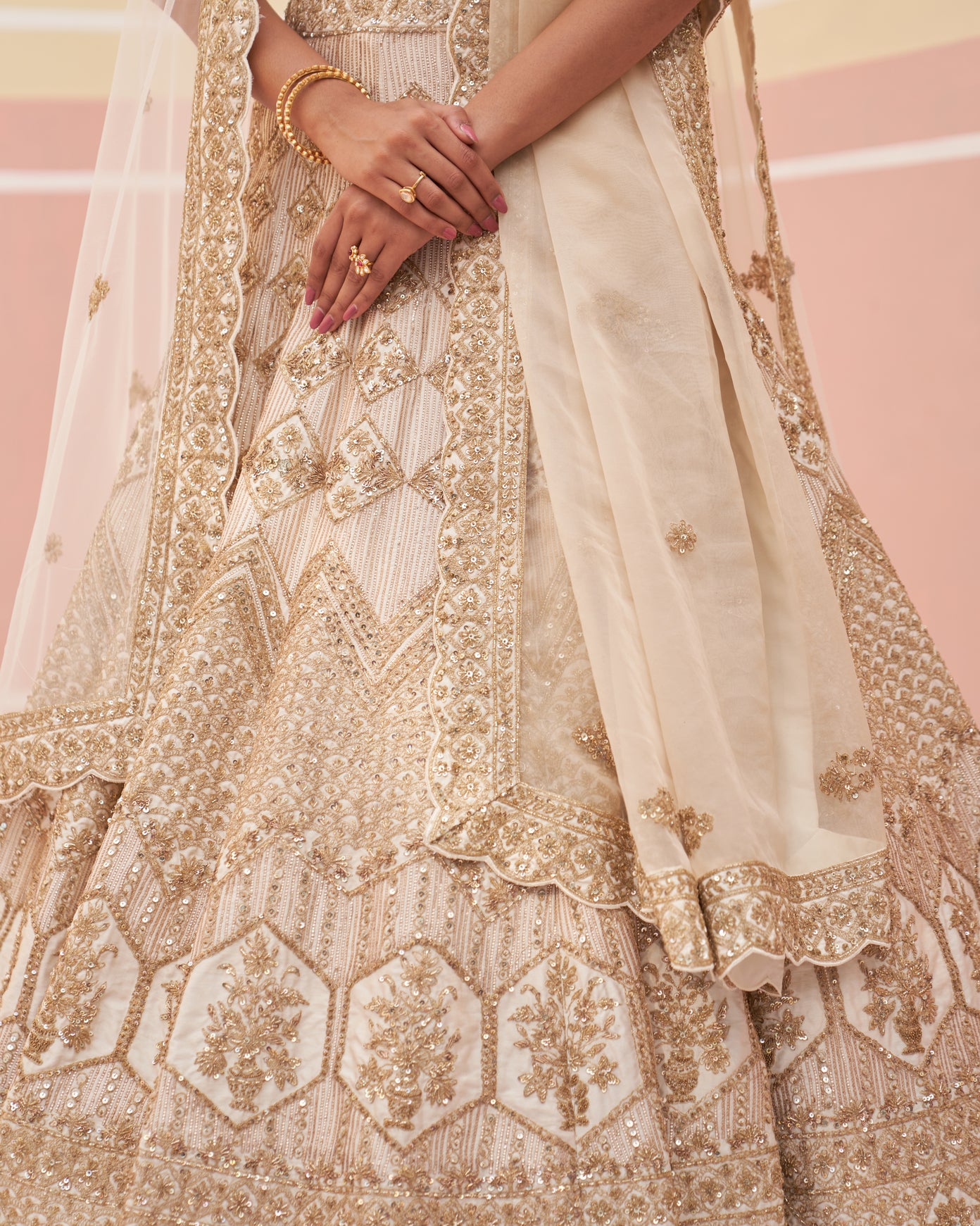 Swarovski Multibead Lehenga – Anjul Bhandari