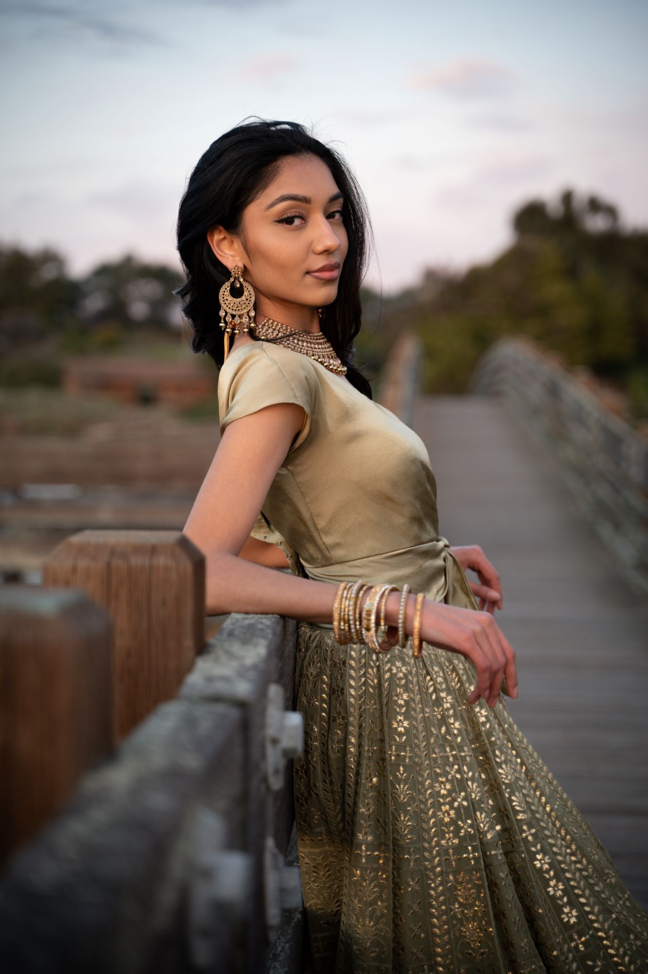 Viridescent Lehenga
