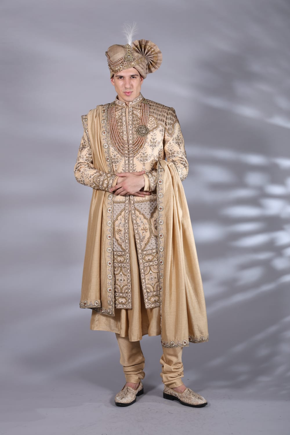 Champagne Brown Sherwani Set