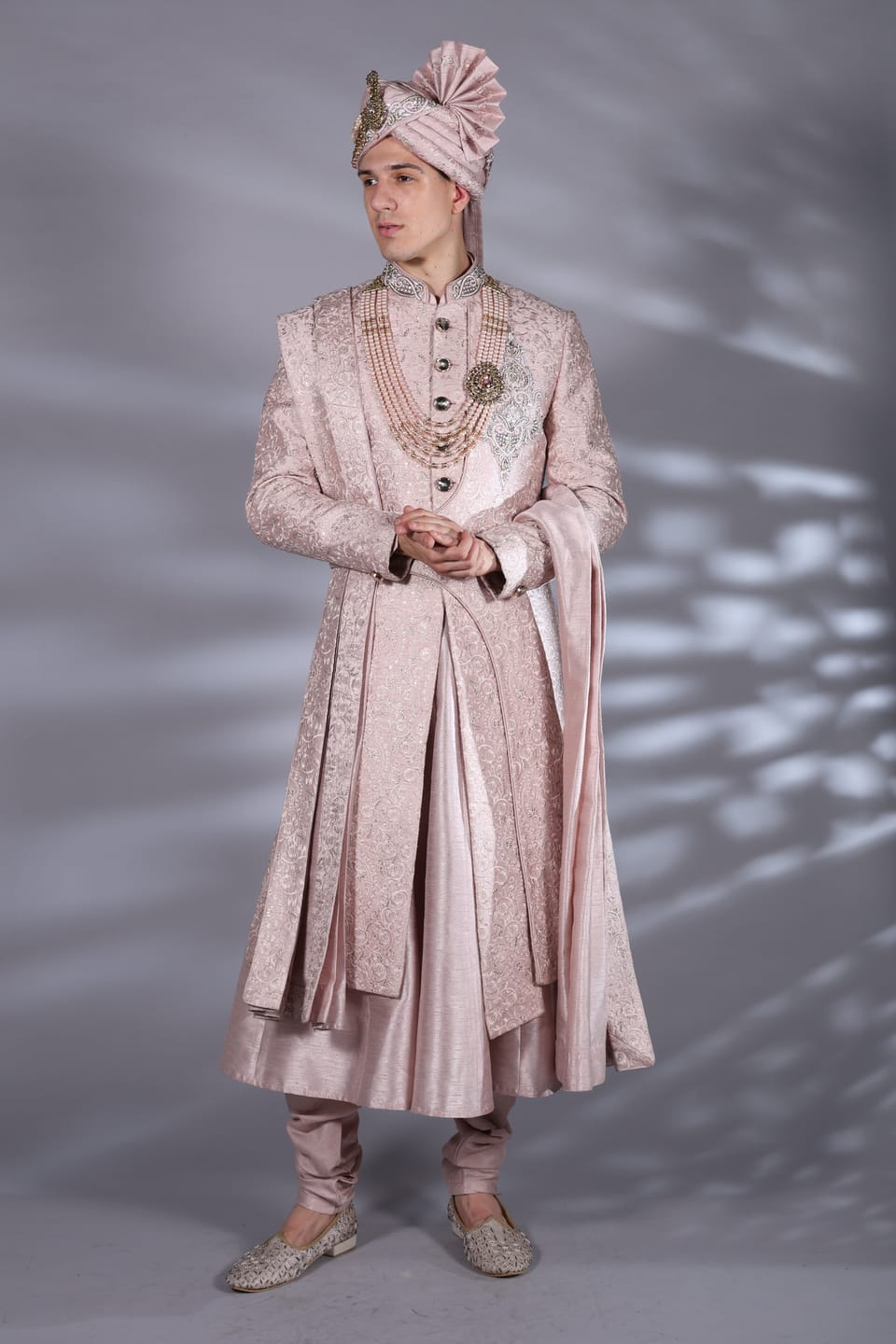 Brocade Silk Anarkali Kurta Set