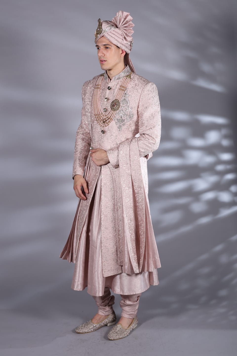 Brocade Silk Anarkali Kurta Set