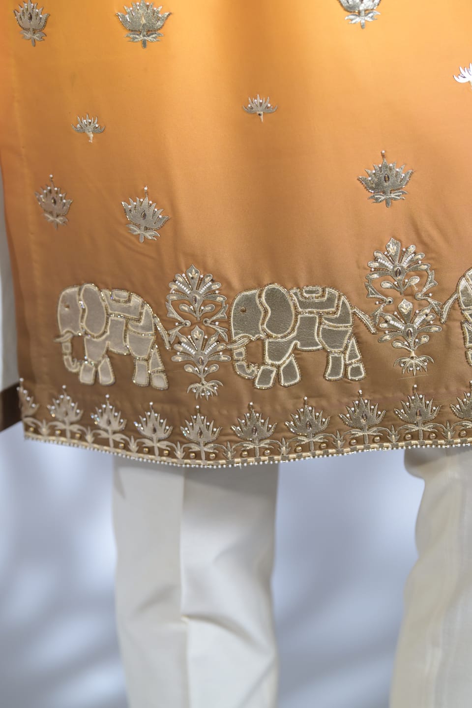 Leather Applique Kurta Set