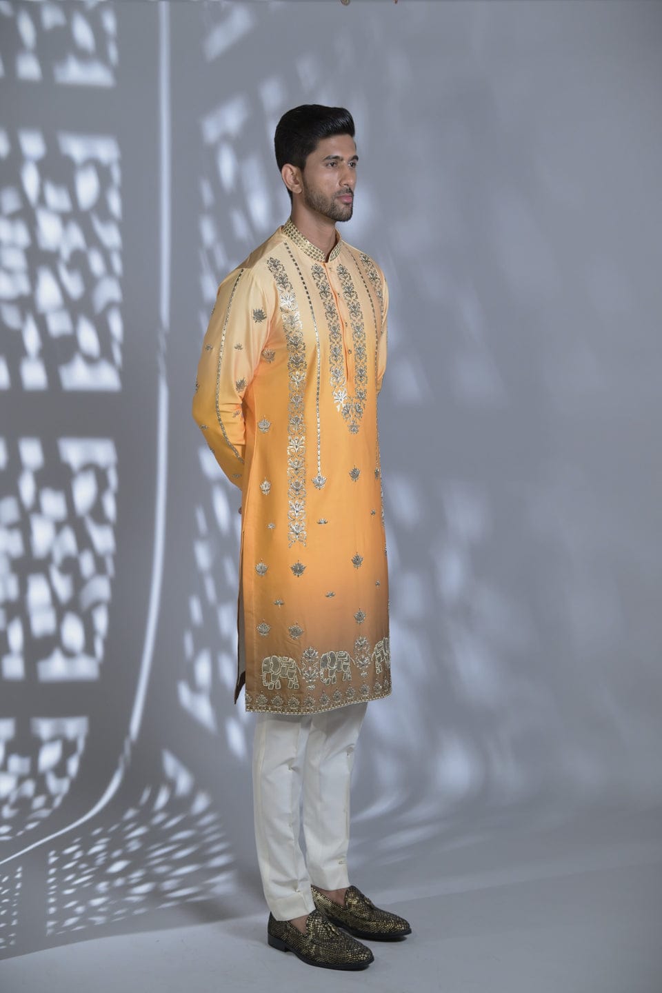 Leather Applique Kurta Set