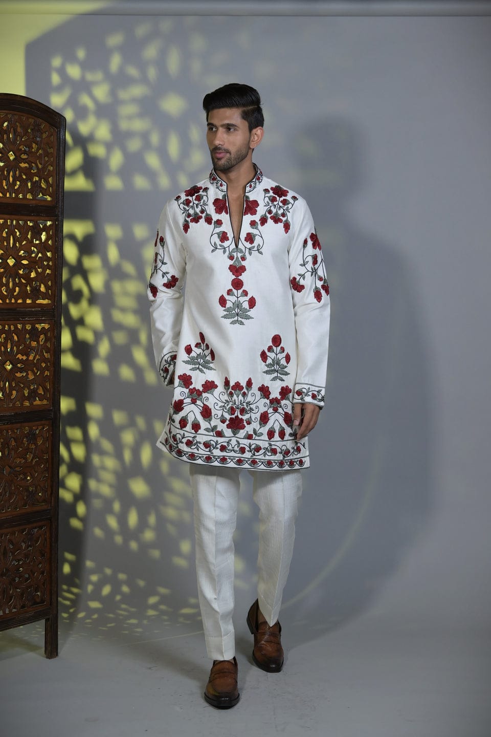 Rose Themed Designer Kurta Set