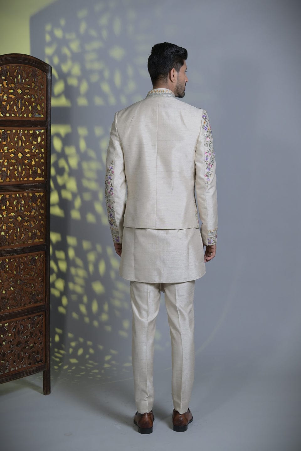 Mirror Work Embroided Kurta Set