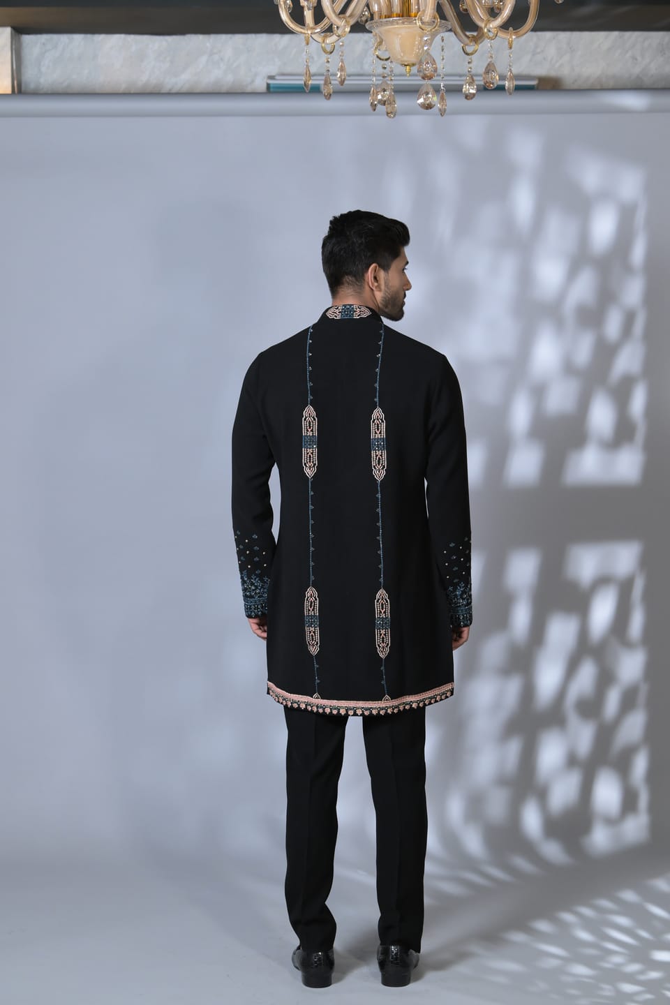 Front-Back Embroided Kurta Set