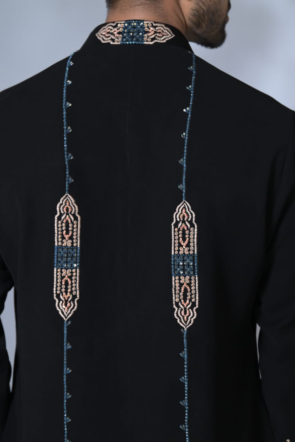 Front-Back Embroided Kurta Set