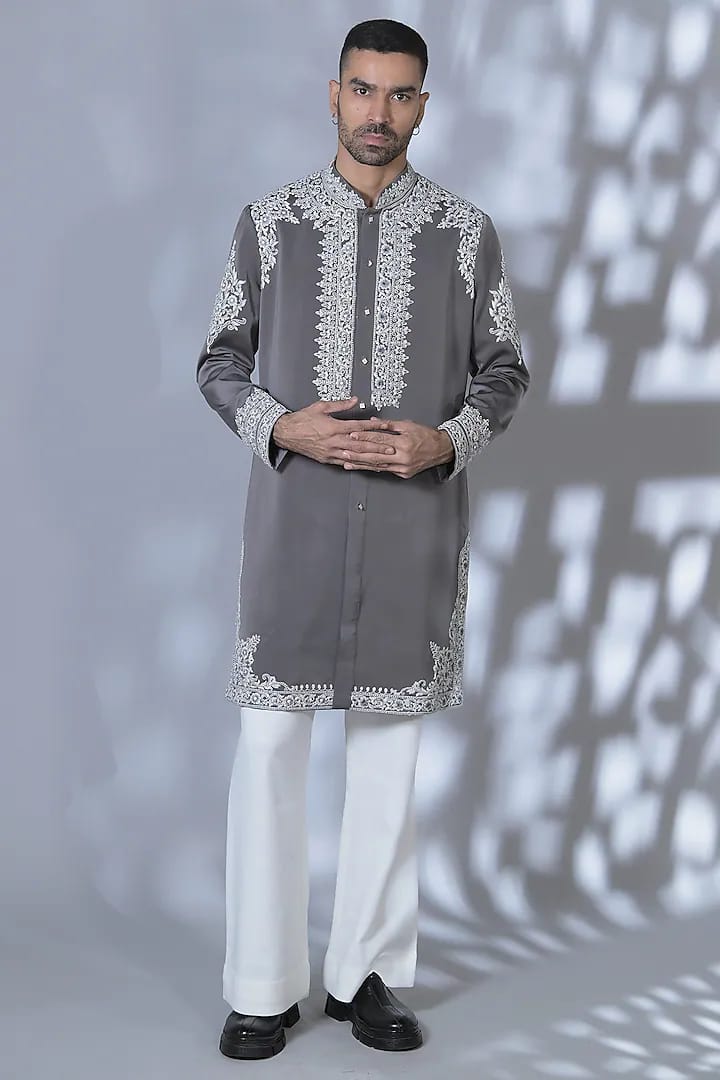 Designer Lucknowi Embroided Kurta Set