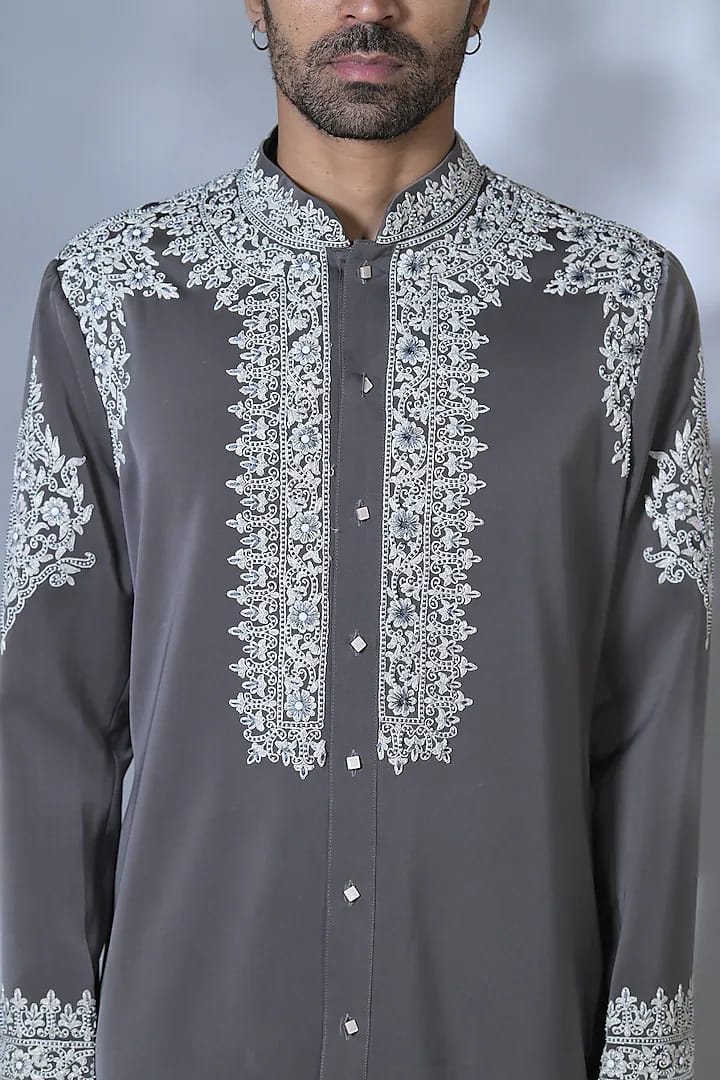 Designer Lucknowi Embroided Kurta Set