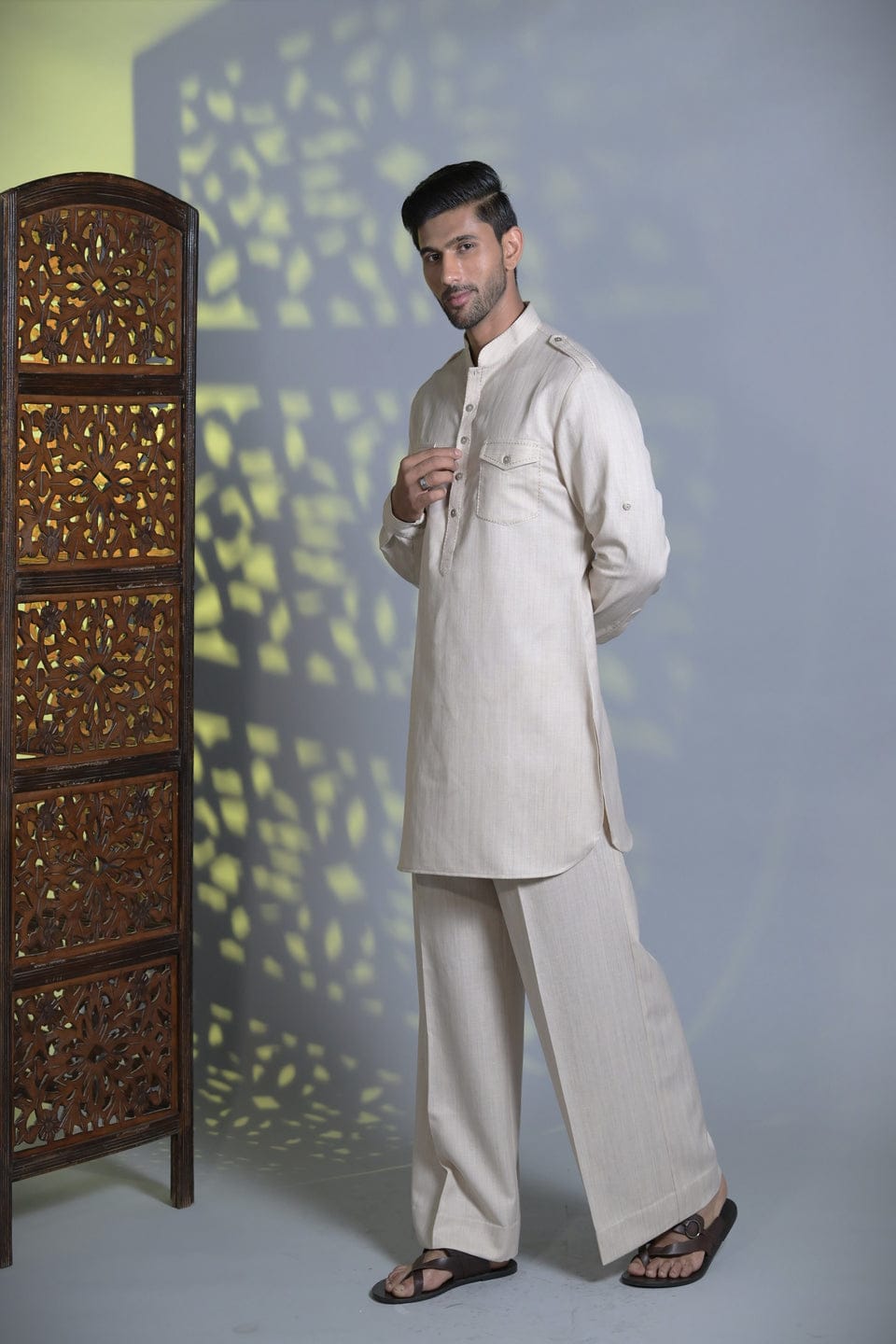 Classic Pathani Kurta Set