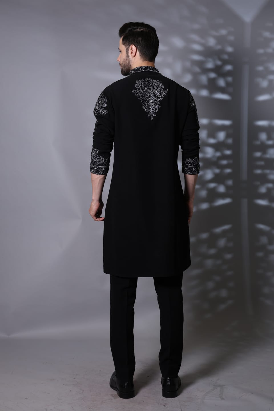 Heavy Embroidery Kurta Set With Same Color Pants