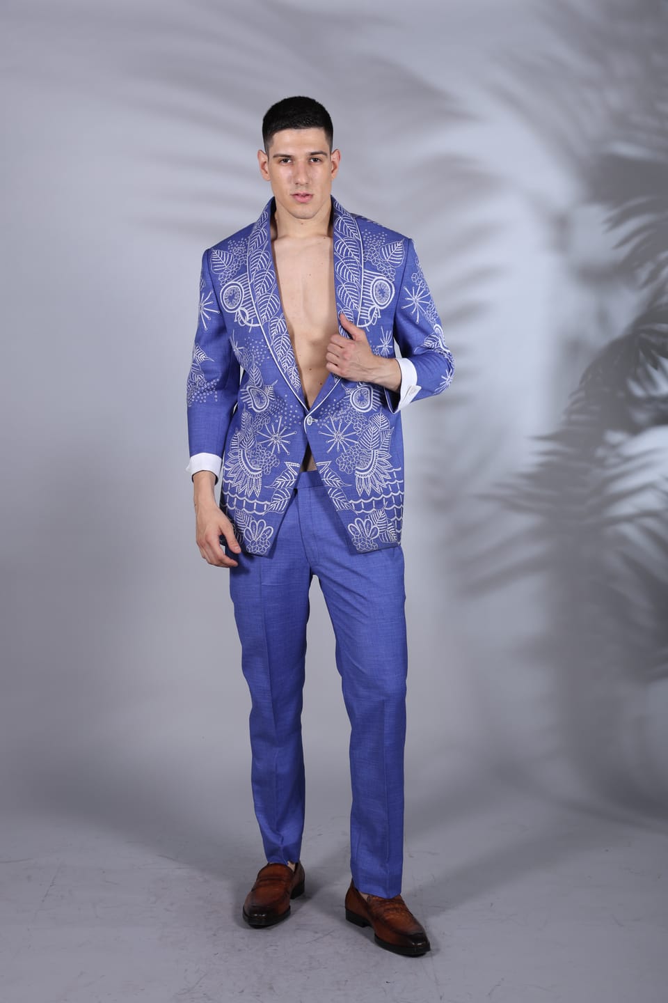 Cornflower Blue Fashion Suit