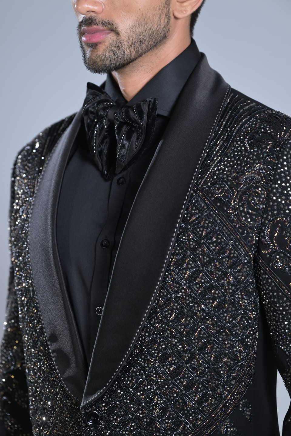 Beaded Black Tuxedo