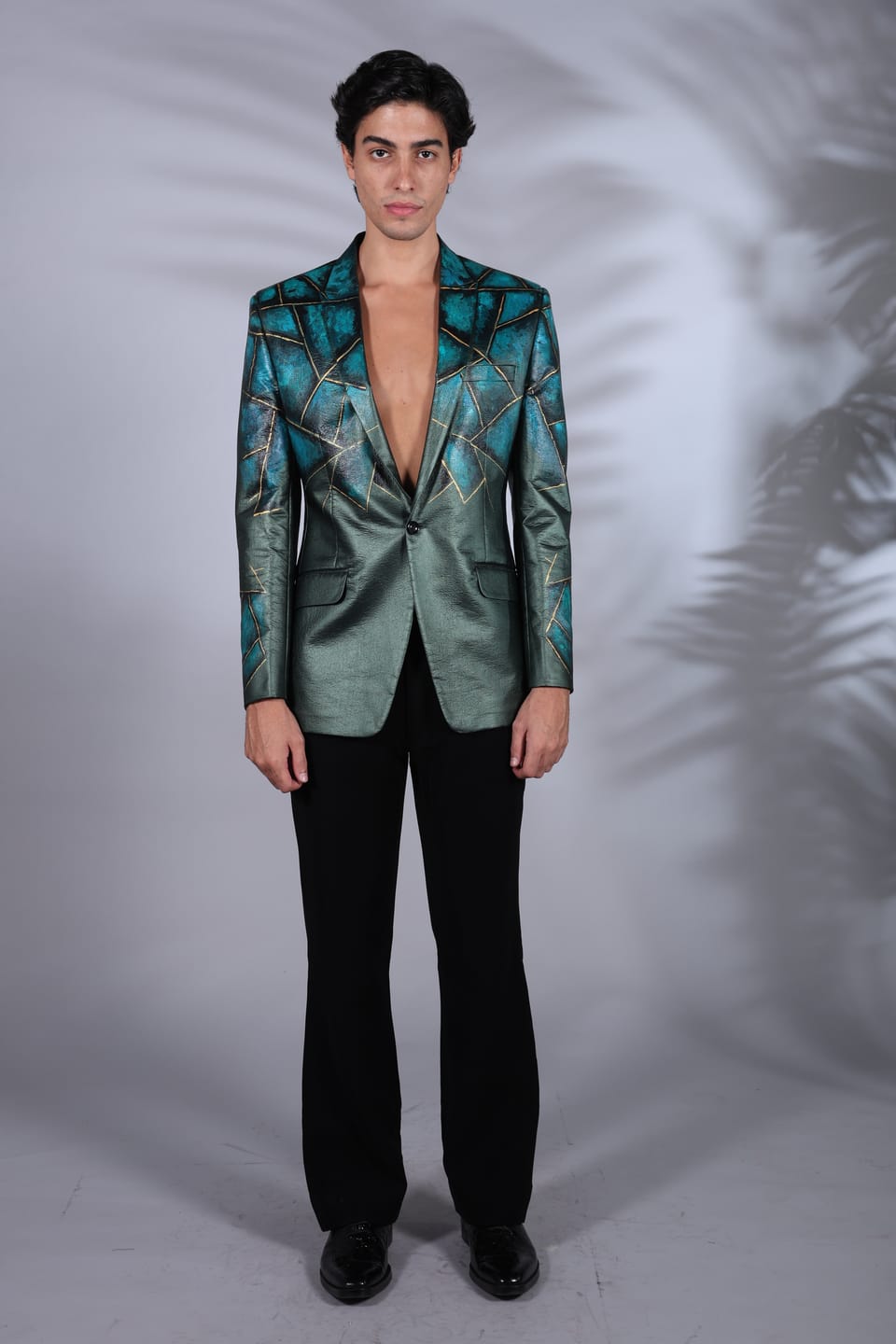 Digital Print Starry Blazer Set