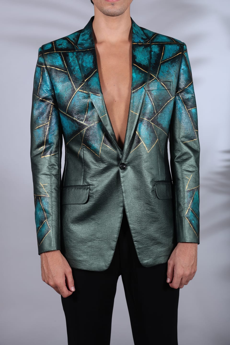 Digital Print Starry Blazer Set