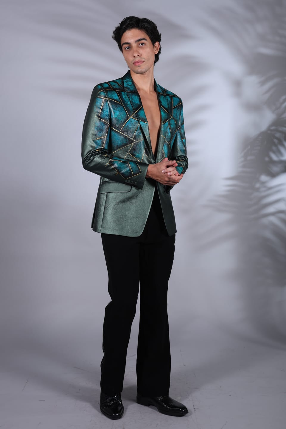 Digital Print Starry Blazer Set