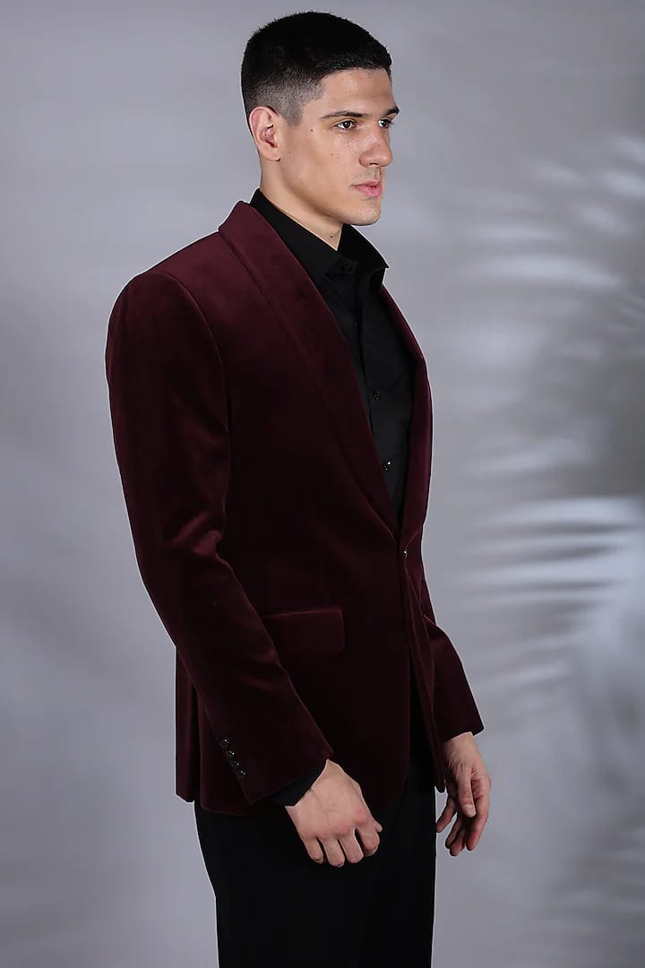 Fluid Velvet Tuxedo Set