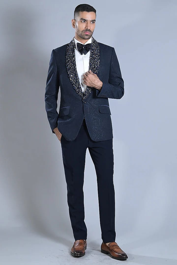 French Navy Tuxedo Suit