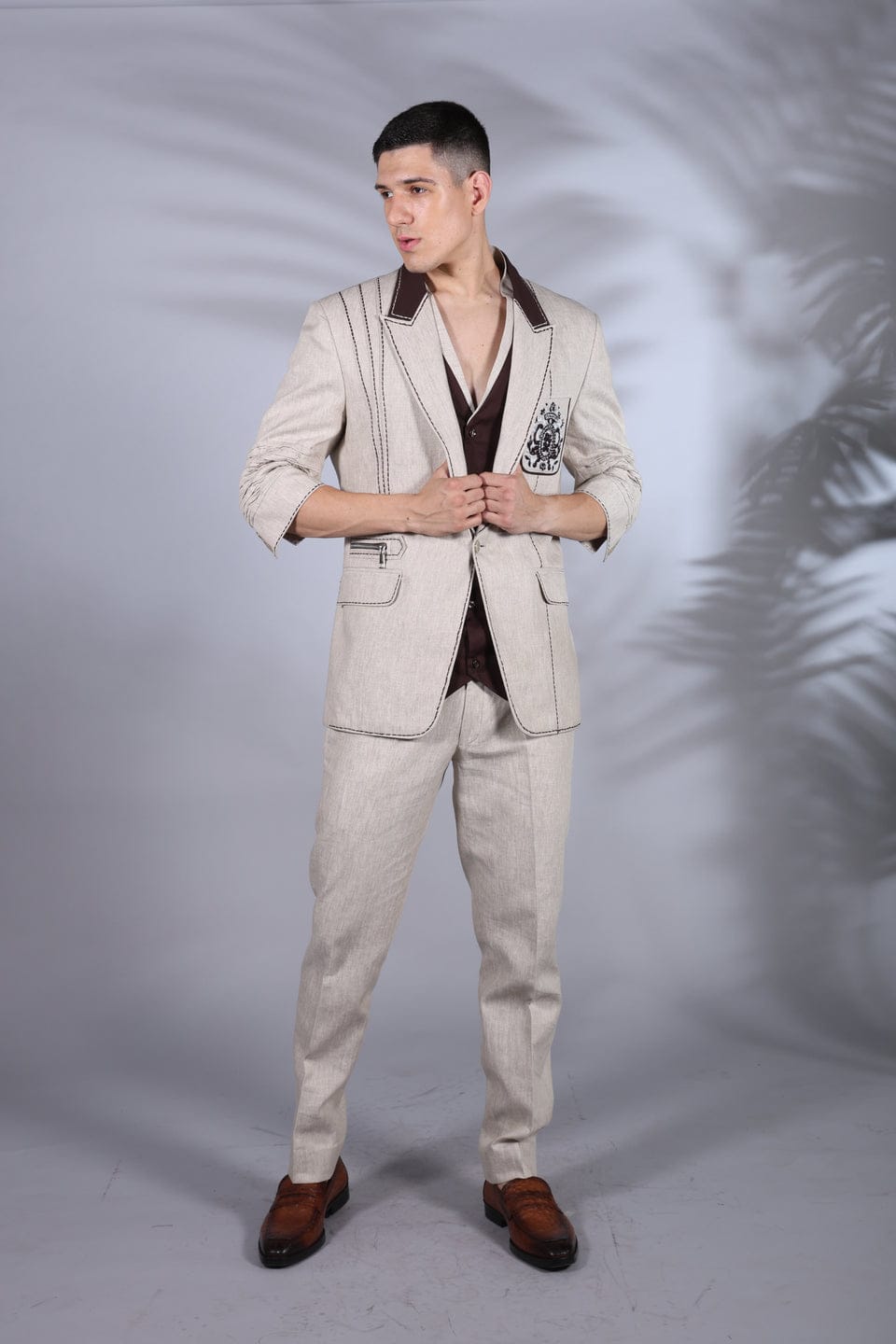 Cream Color Sport Suit