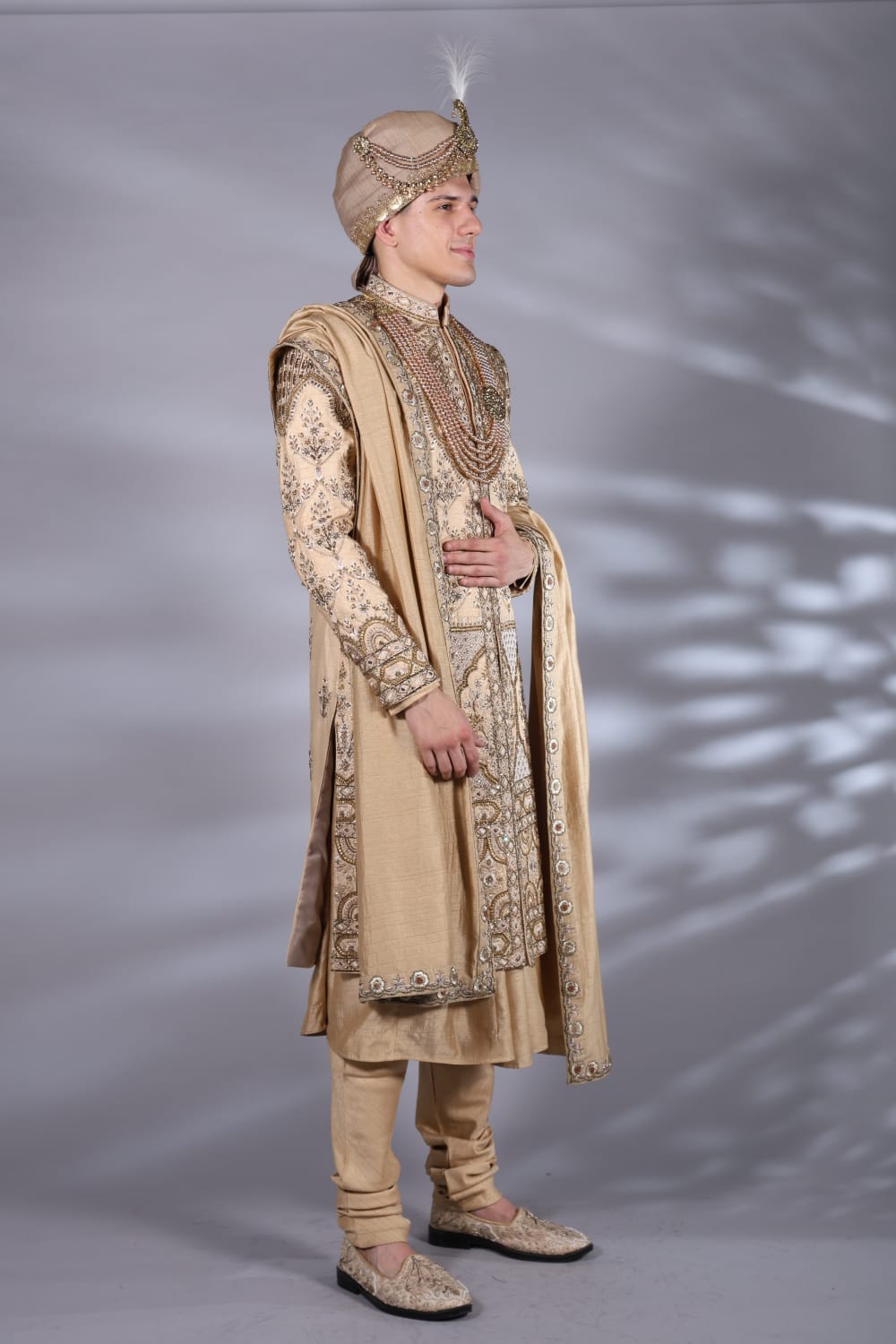 Champagne Brown Sherwani Set