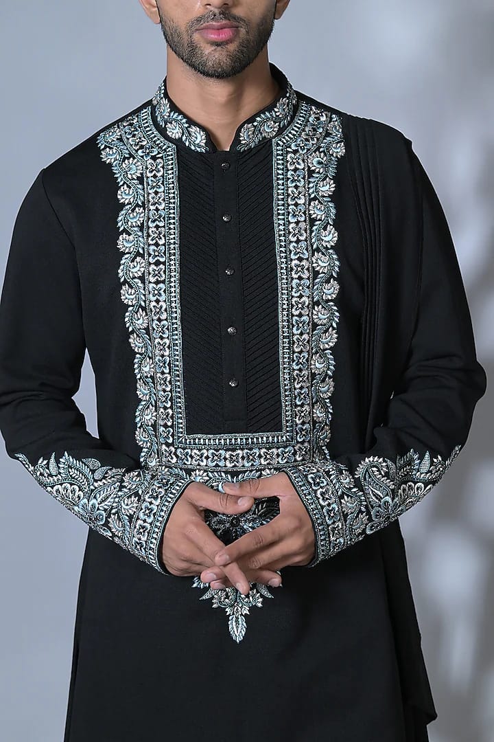 Front Embroided Kurta Set